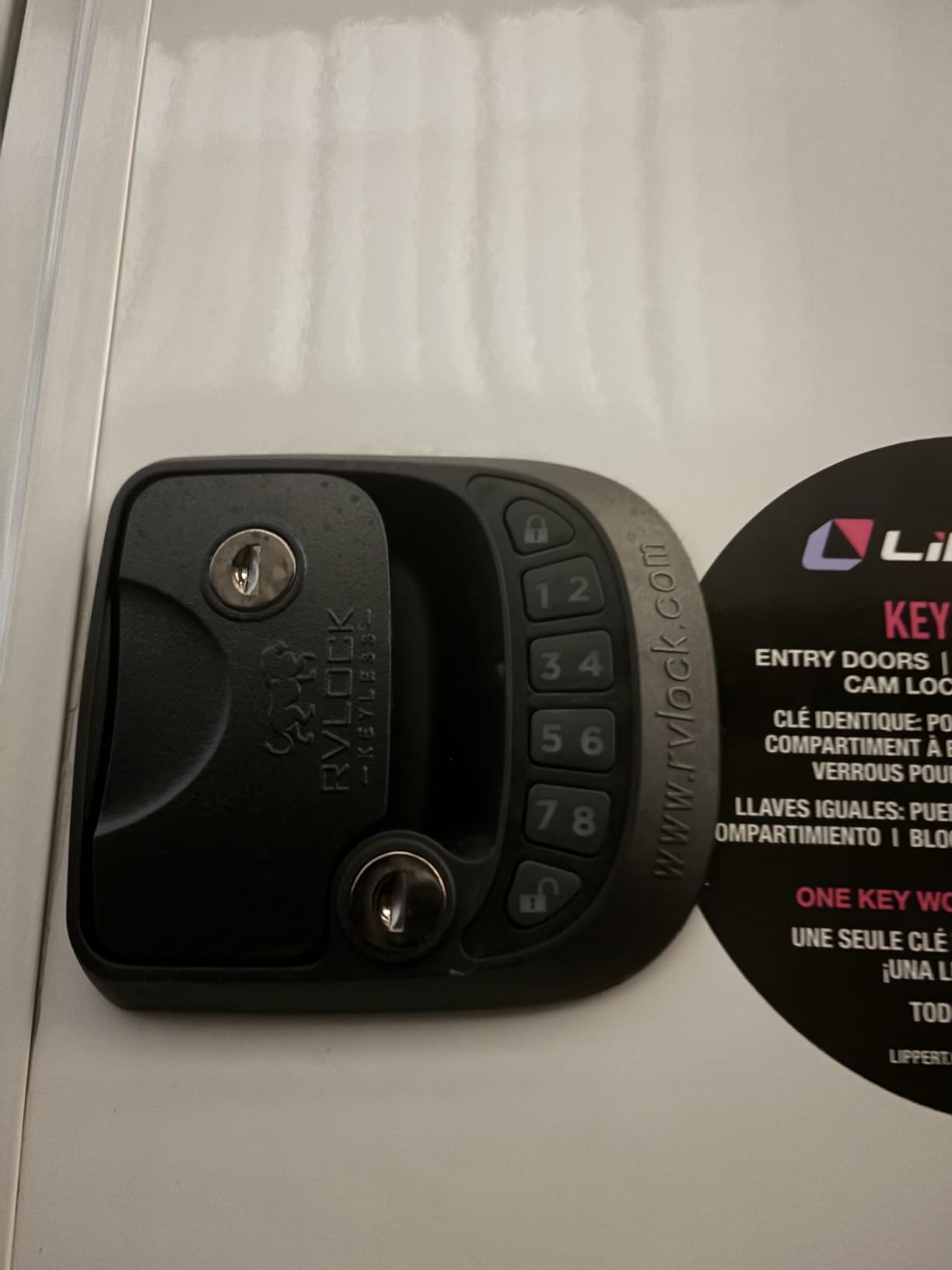 RVLock Compact Keyless RV Door Lock for Campers/Trailers / 5th Wheels customer photo 2