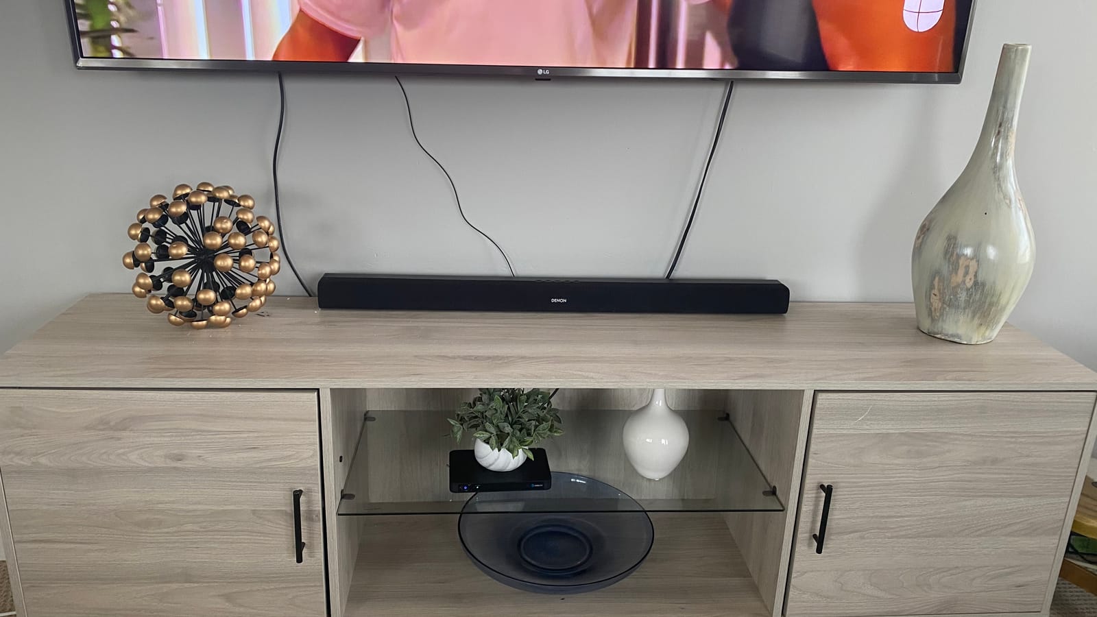 Denon DHT-S316 Home Theater Soundbar System with Wireless Subwoofer, Black | Virtual Surround Sound Technology, Wall-Mountable, Bluetooth Compatibility, Smart & Slim-Profile, Black customer photo 1