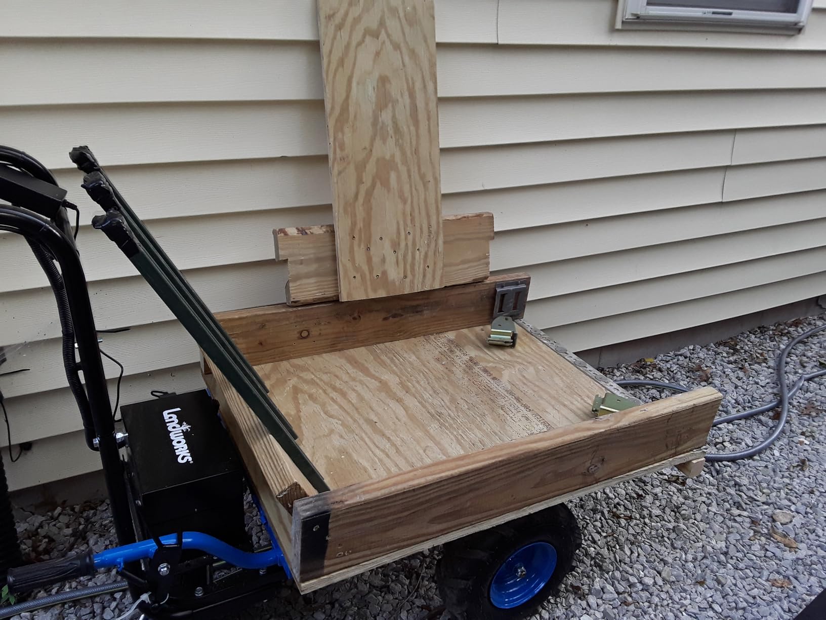 Landworks Electric Utility Cart, 500 lb Load | 48V Lead-Acid Power Wagon Uses a 500W Motor to Tow 1000 lb Through Garages, Warehouses and Outdoor Areas customer photo 2
