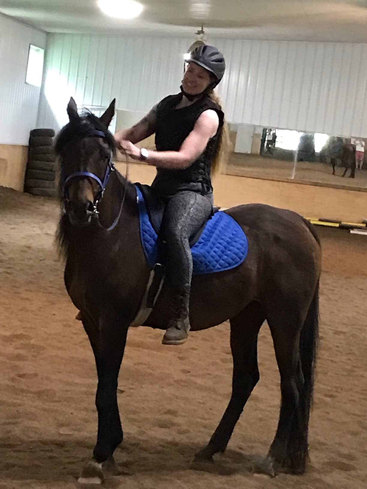 Equestrian Vest Professional Safety EVA Padded Horse Riding Vest Unisex Black Zipper Protector Gear Waistcoat customer photo 2