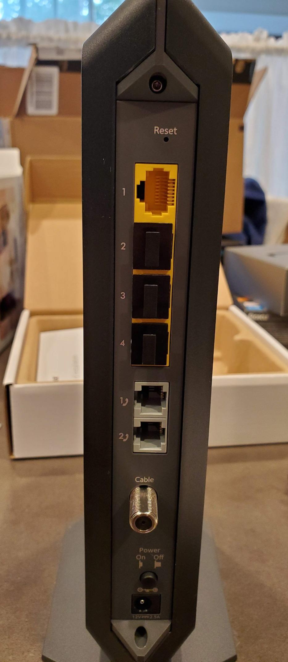NETGEAR Nighthawk Cable Modem with Voice (CM1150V) - Certified for Xfinity by Comcast Internet & Voice Plans Up to 800Mbps | 2 Phone Lines | 4 x 1G Ethernet Ports | DOCSIS 3.1 customer photo 2