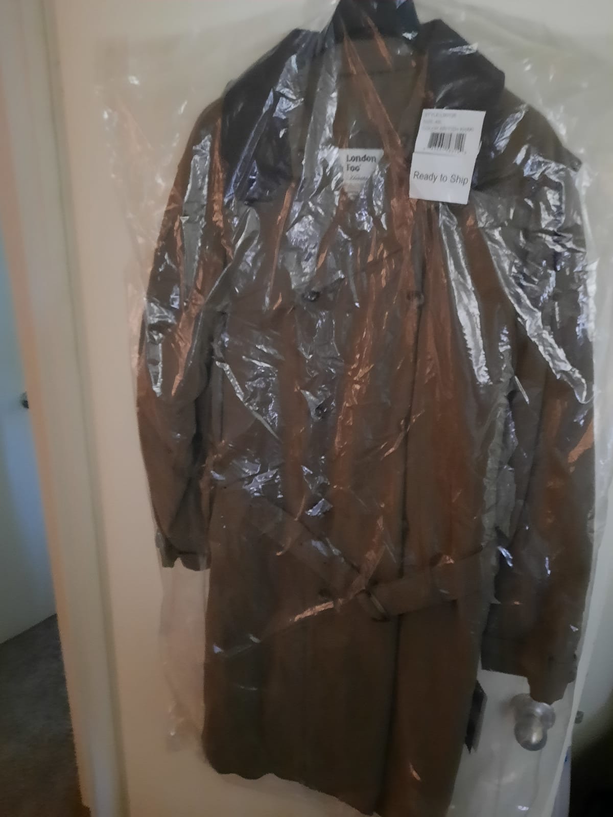 Men's Raleigh Double Breasted Long Trench Coat with Zip Out Liner customer photo 1