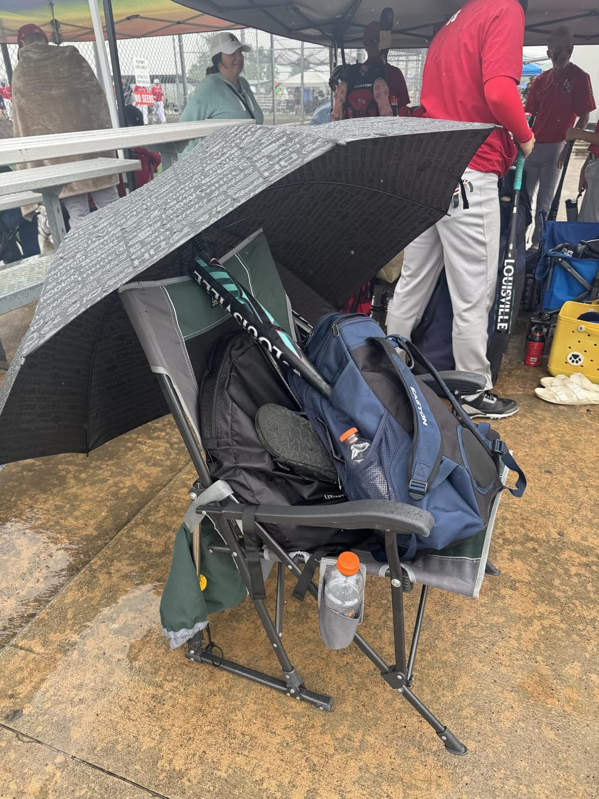 GCI Outdoor Roadtrip Rocker Camping Chair | Portable, Folding Rocking Chair with Solid, Durable Armrests, Drink Holder & Comfortable Extended Backrest — Hunter Green customer photo 2