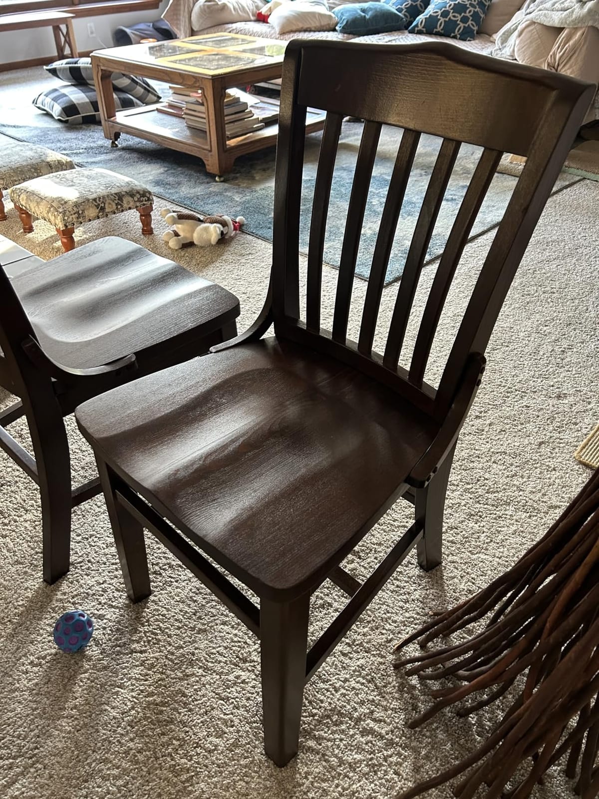 EMMA + OLIVER School House Back Walnut Wood Chair customer photo 2