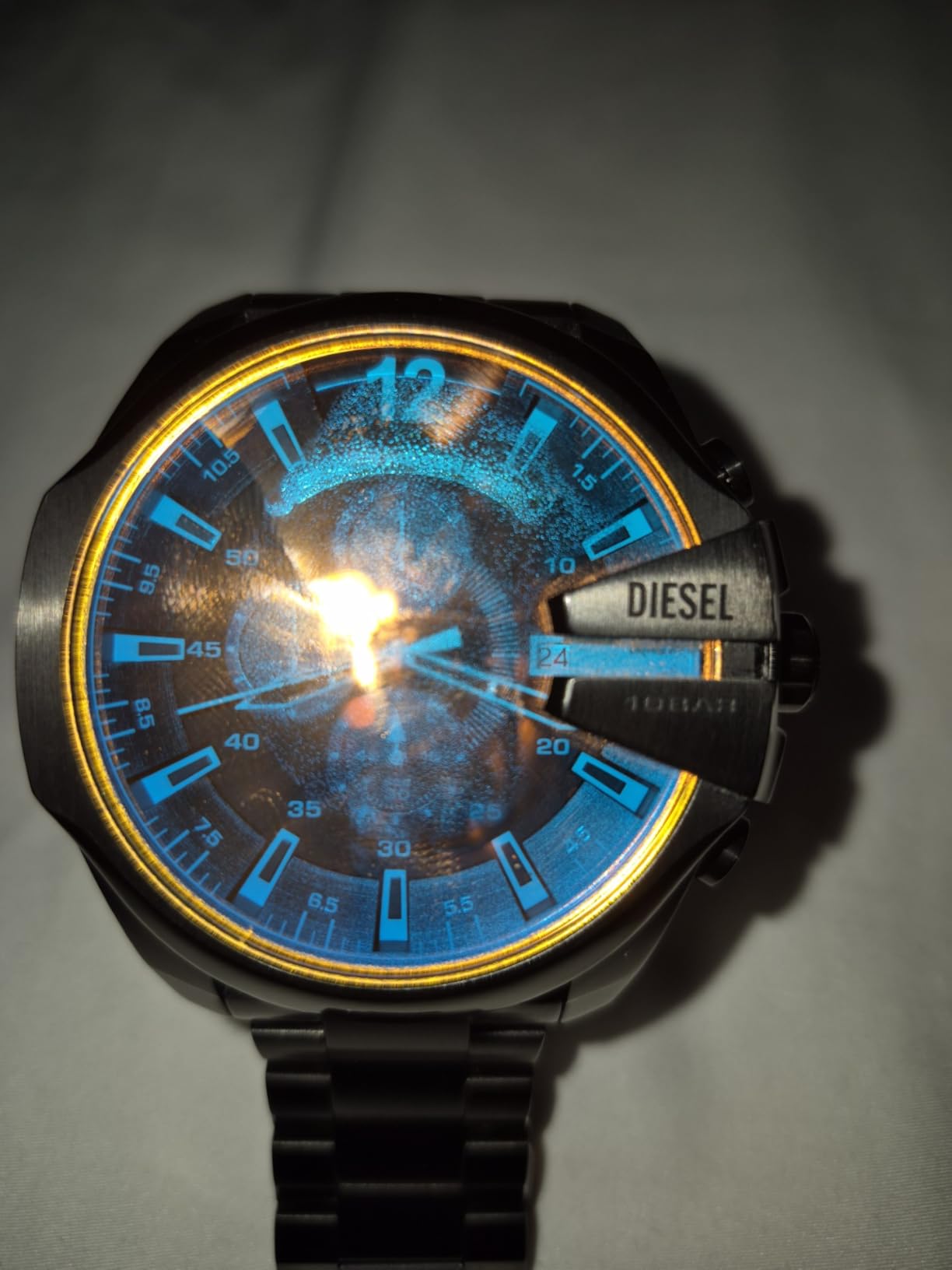 Diesel Mega Chief Watch for Men, Chronograph Men's Watch customer photo 2
