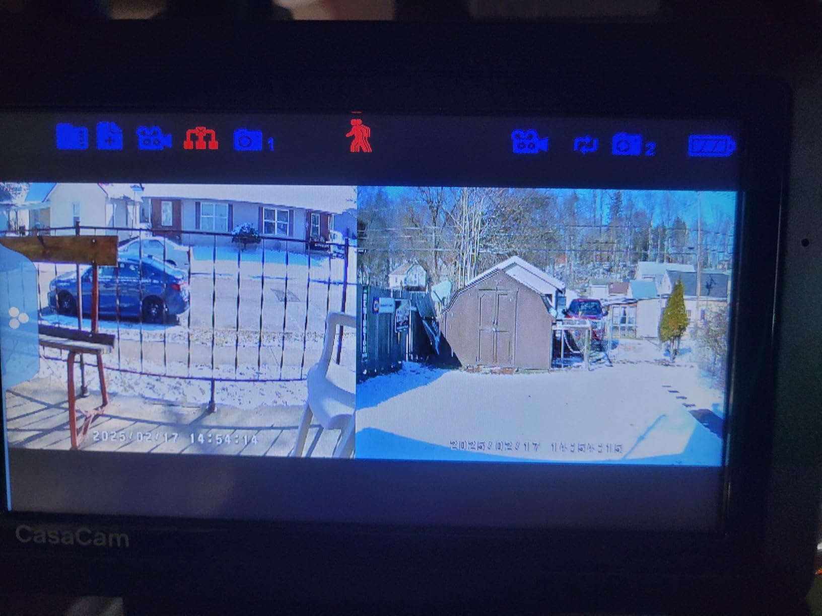 CasaCam Wireless Security Camera Air, 7 inch Monitor, 2 720p Cams, No Fees customer photo 2