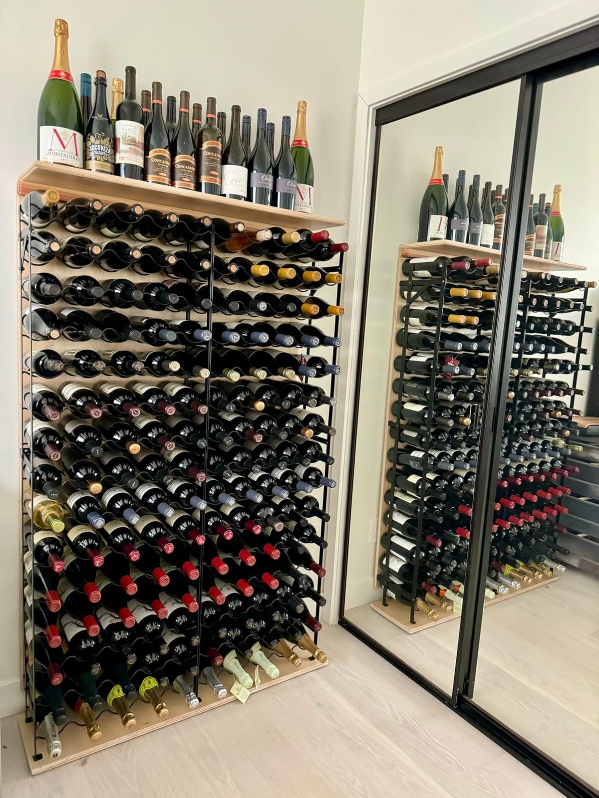 Sorbus Freestanding Floor Wine Rack, Home Bar & Cellar Storage (75 Bottle) customer photo 1