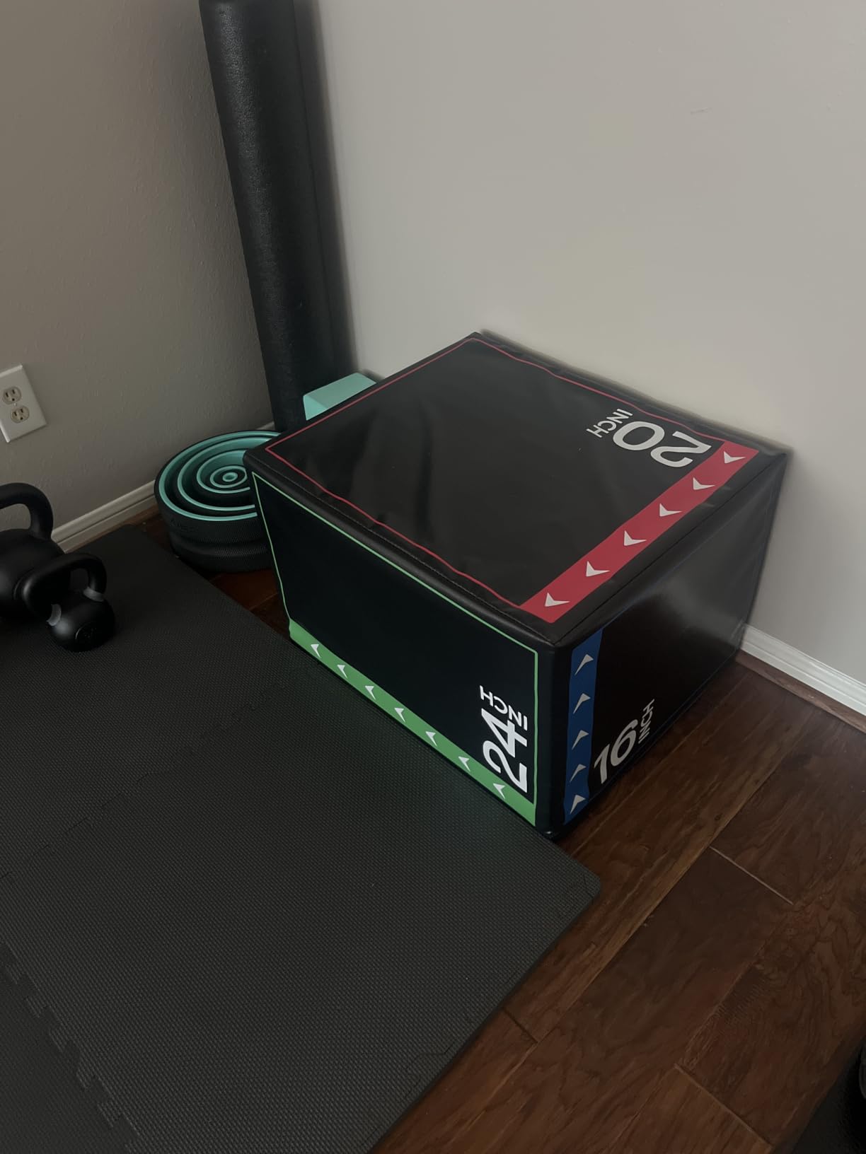 BalanceFrom 3-in-1 Foam Plyometric Jump Box for Home Gym, Multiple Heights. customer photo 1