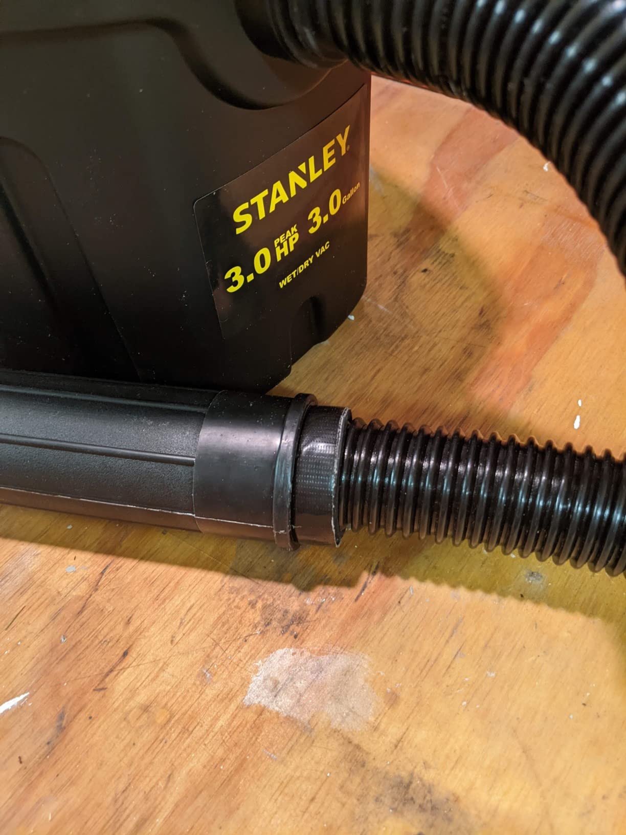 STANLEY 3 Gallon Wet Dry Vacuum, 3 Peak HP Poly 2 in 1 Shop Vac with Powerful Suction, Portable Shop Vacuum Car Vacuum W/ 3 Horsepower Motor for Auto Detailing, Tight Space Garage,Van,Vehicle customer photo 2