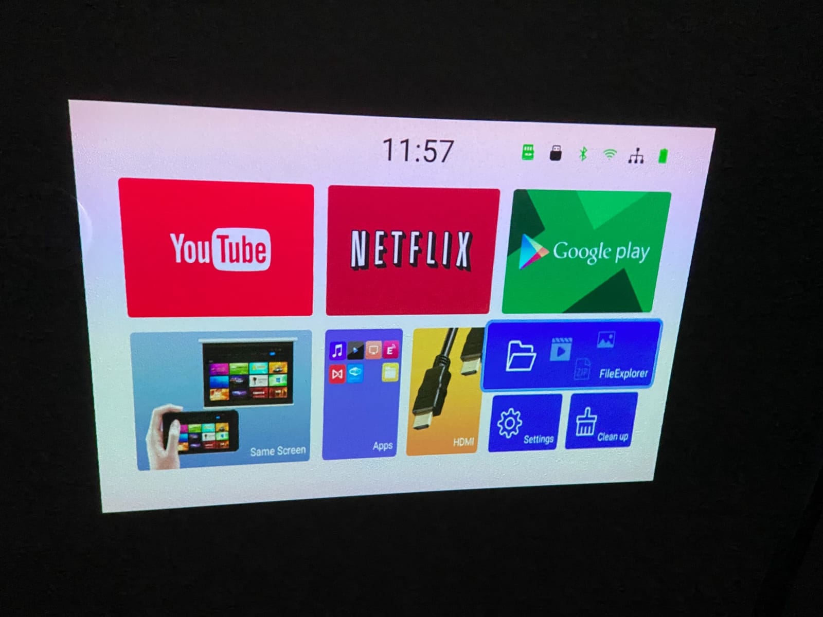 AKASO WT50 Mini Projector with WiFi and Bluetooth, 1080P DLP Portable Movie Projector customer photo 1
