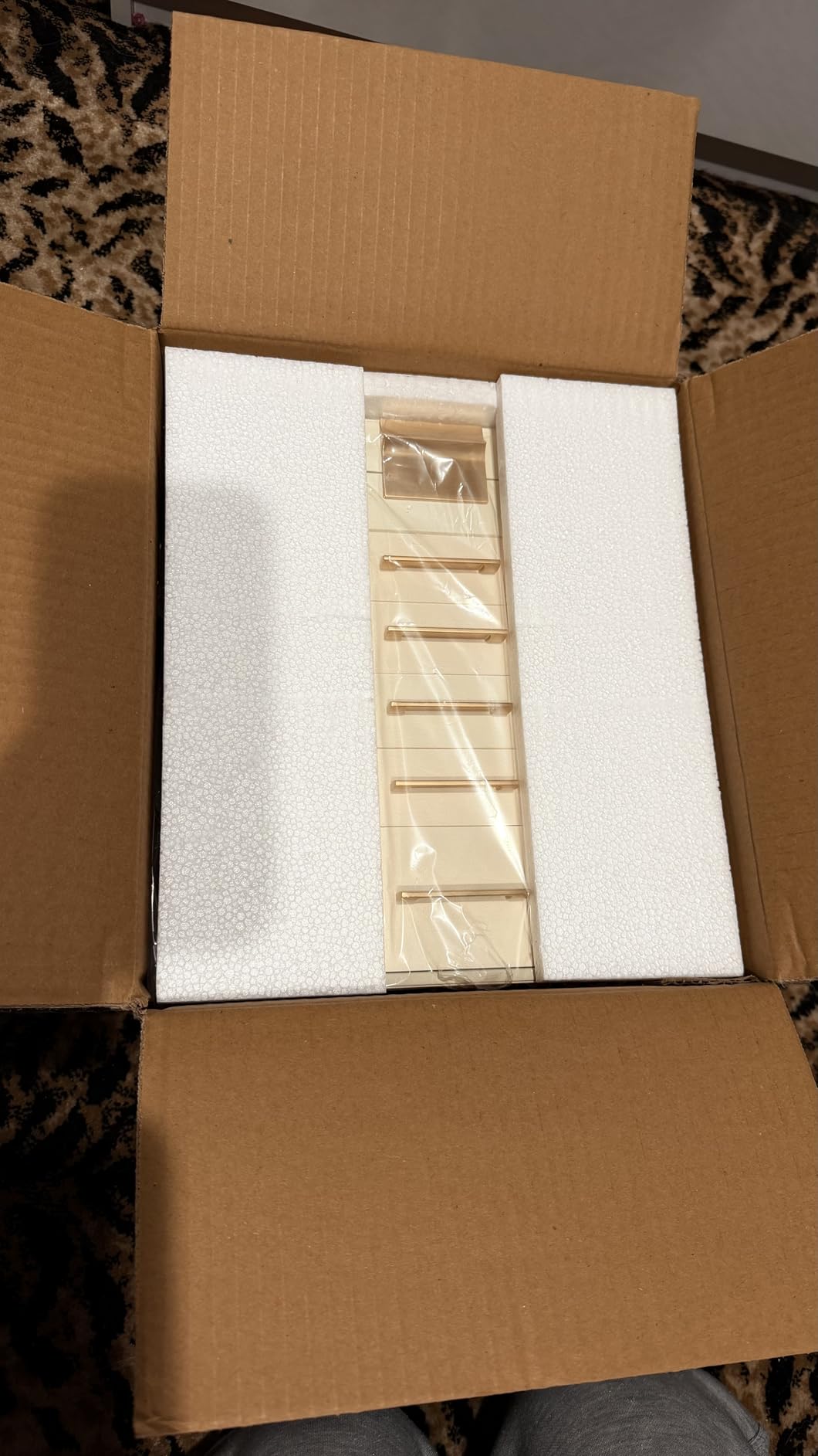 SONGMICS Jewelry Box Organizer, 3-Layer Storage with 2 Drawers, Glass Lid | Jewelry Organizer for Earrings, Modern Style, Cloud White and Gold, GISELLA Collection UJBC239WT customer photo 1