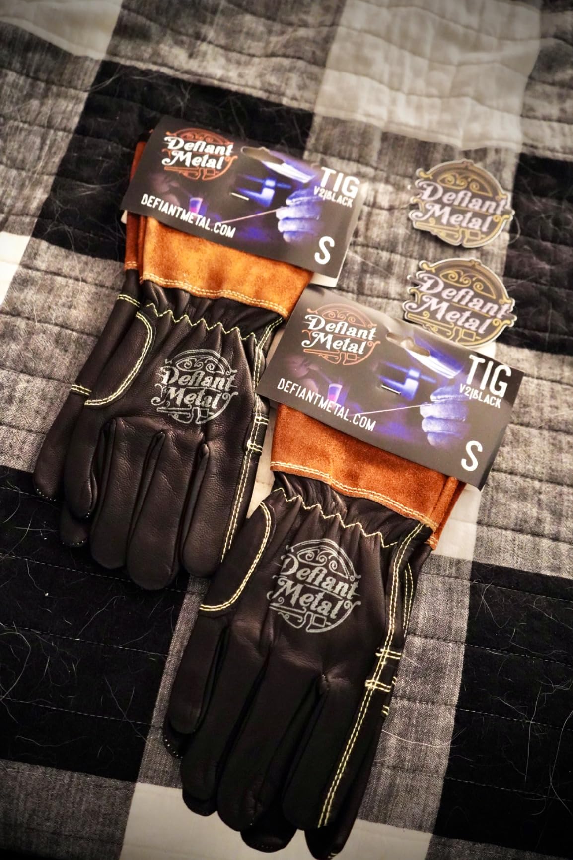 TIG Welding Gloves - Premium Black Goatskin Leather customer photo 2