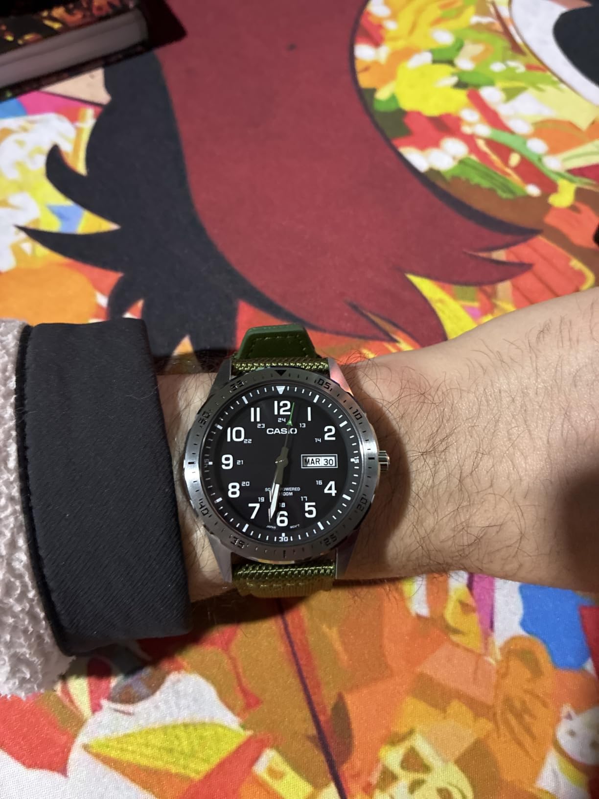 MTPS120L Series | Unisex Analog Watch | 100M WR | Stainless Steel Case | 3 Hand Analog | Date Display | Low Battery Alert | Military Styling | Solar Powered customer photo 1