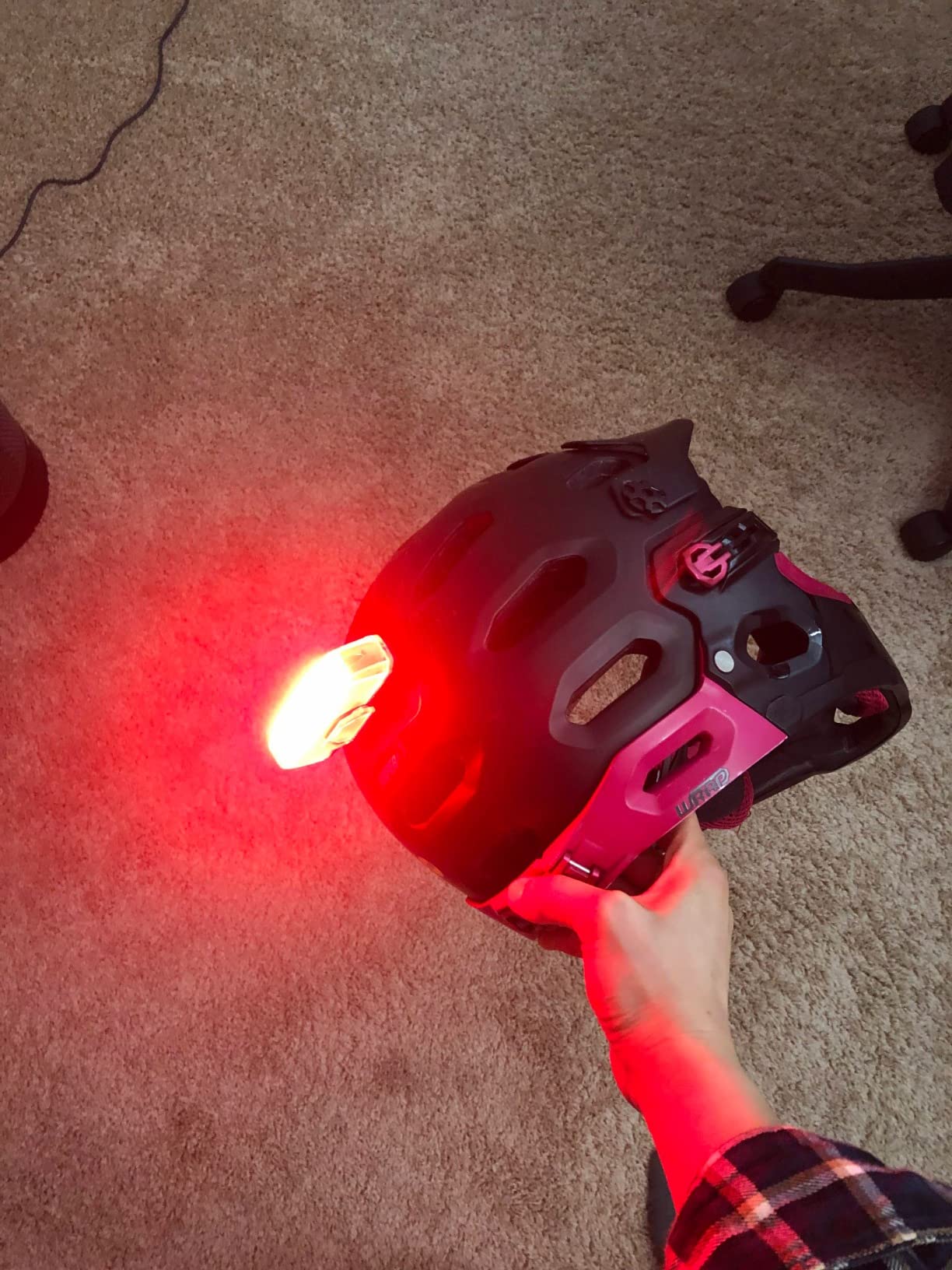 Bike Tail Light USB Rechargeable by Apace - Super Bright 100 Lumens LED Bicycle Rear Light Easily Clips on as a Red Taillight for Optimum Cycling Safety customer photo 2