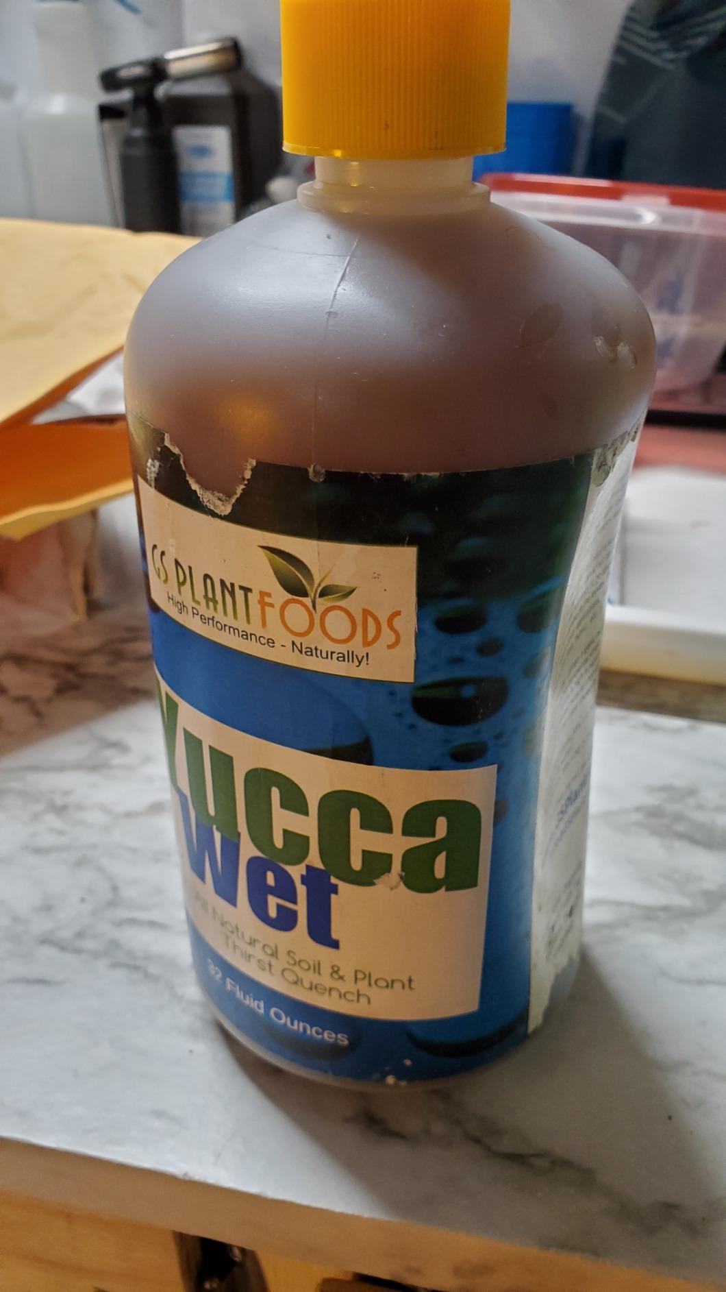 Yucca Wet, Liquid Yucca Extract- Organic wetting Agent and surfactant, Now in 32 oz Concentrate customer photo 1