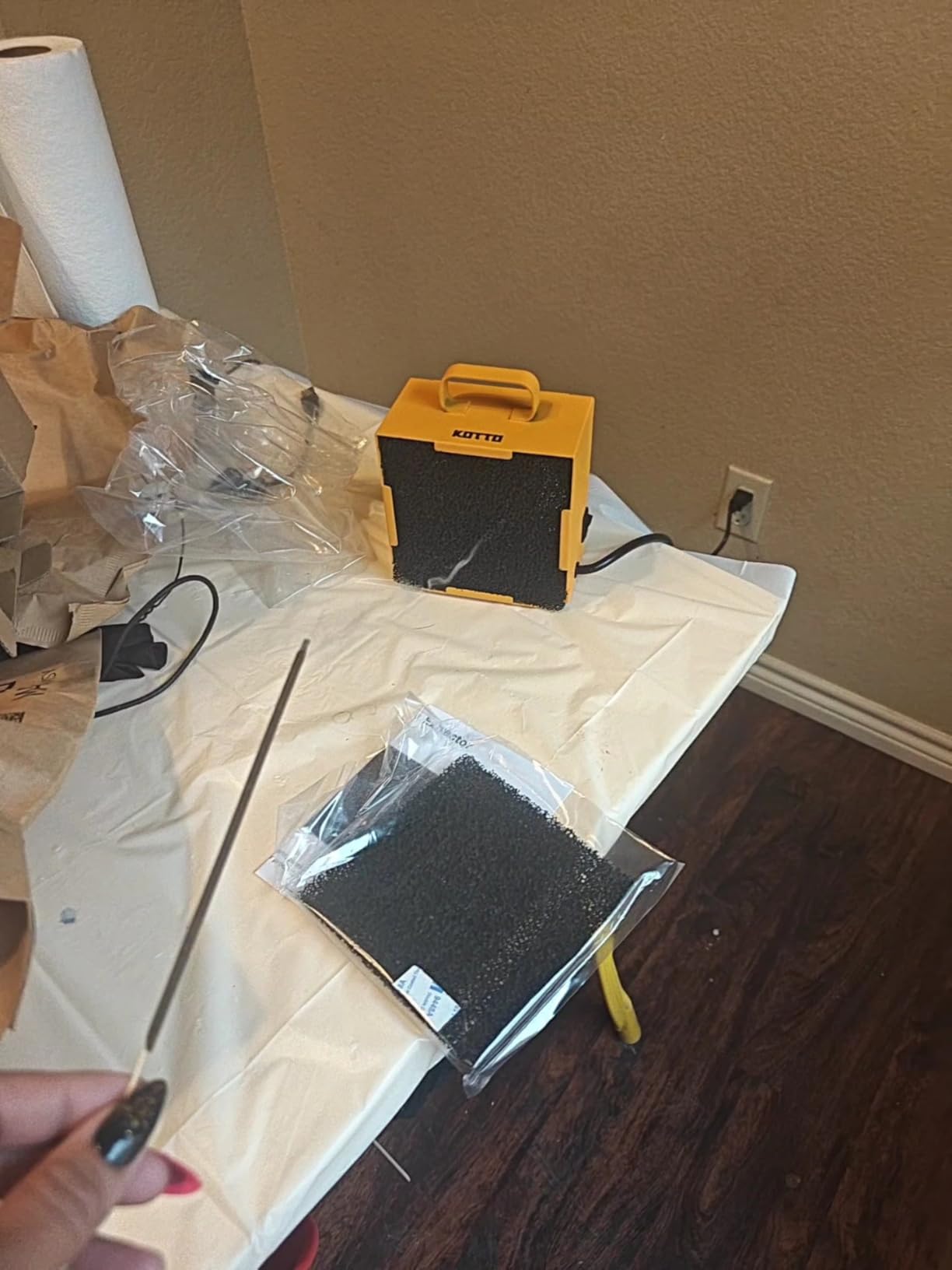 KOTTO Solder Smoke Absorber Remover Fume Extractor Soldering Filter customer photo 2