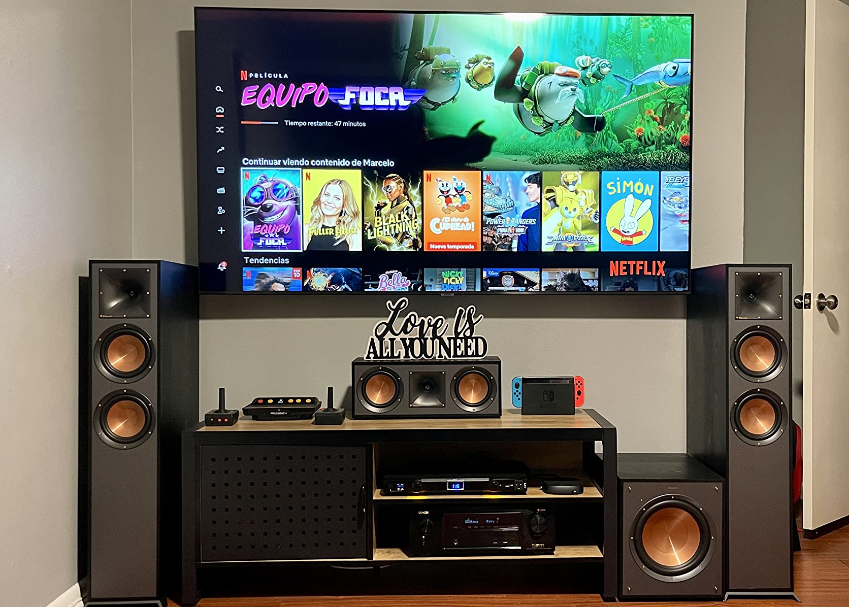 Klipsch Reference Home Theater Pack with 2X R-625FA Floorstanding Speakers, R-52C Center Channel, Pair R-41M Bookshelf Speakers customer photo 2