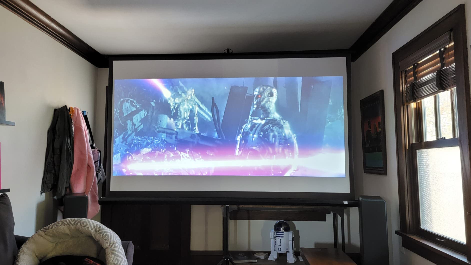 Optoma HD39HDR High Brightness HDR Home Theater Projector | 120Hz Refresh Rate | 4000 lumens | Fast 8.4ms Response time with 120Hz | Easy Setup with 1.3X Zoom | 4K Input | Quiet Operation 26dB customer photo 1