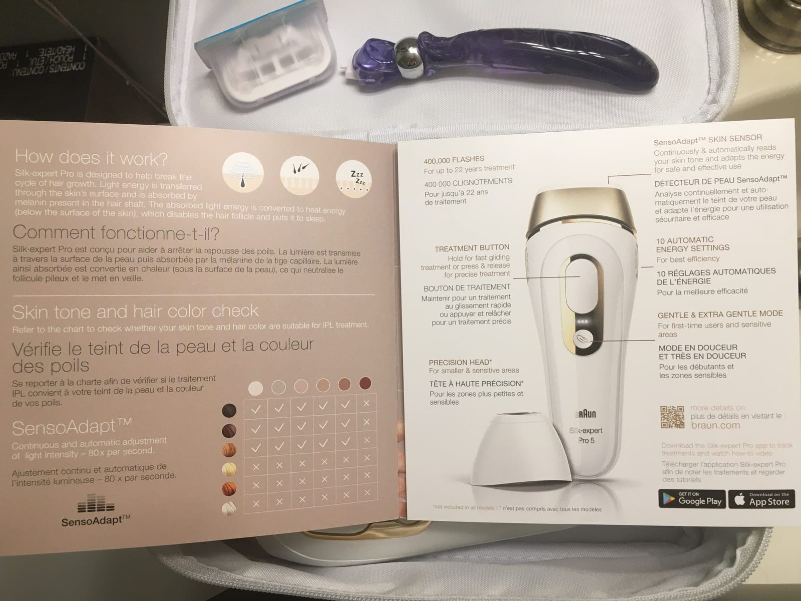 Braun IPL, Silk·Expert Pro 5, IPL Hair Removal for Women and Men, Permanent Laser Hair Reduction At-Home, 2 Heads, Pouch, IPL5137 customer photo 2