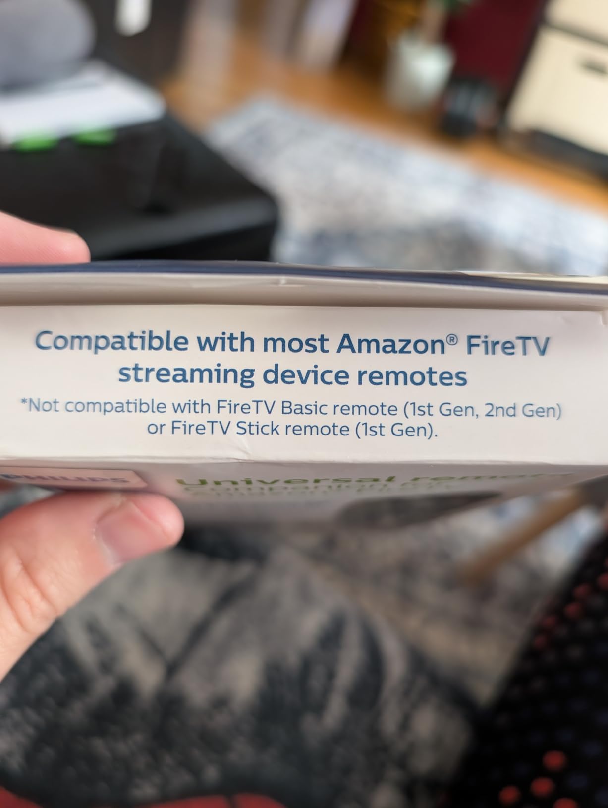 Philips Universal Companion Remote Control Flip & Slide Fire TV | Samsung, Vizio, LG, Sony, Roku, Apple TV, RCA, Panasonic, Smart TVs, Streaming Players, Blu-ray, 4 Device, Black, SRP2024A/27 customer photo 1