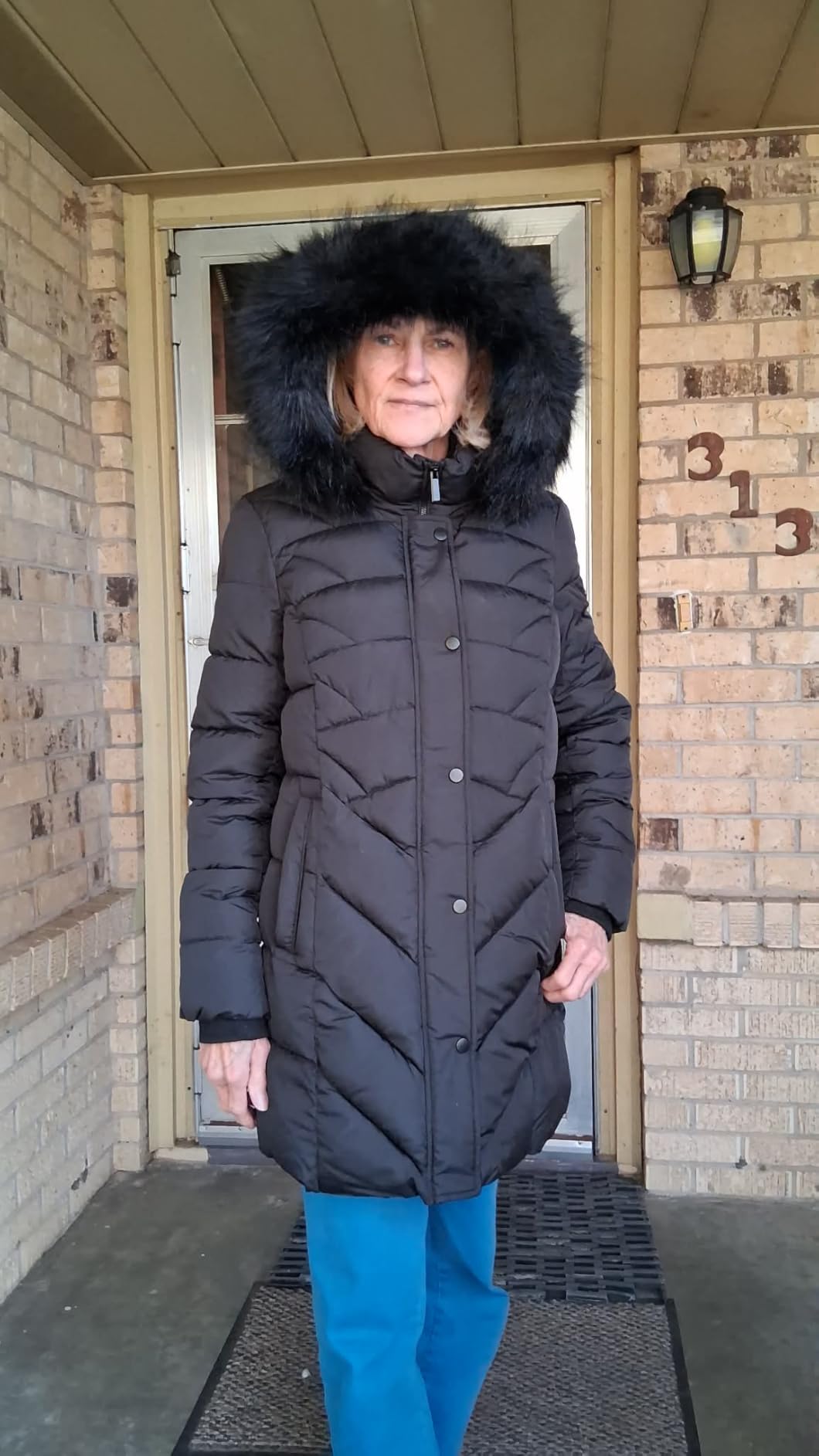 BINACL Women's Winter Warm Thicken Long Outwear Pockets Coat Parka Jacket customer photo 1
