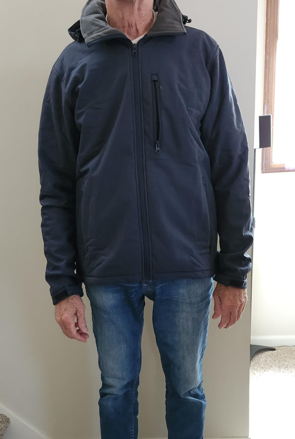 Outdoor Ventures Men's Softshell Jacket Waterproof Fleece Rain Shell Coat customer photo 1