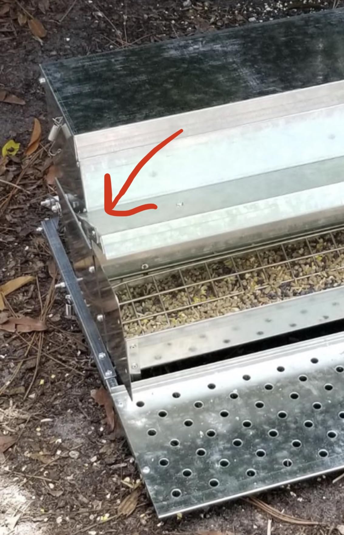 RentACoop Automatic Treadle Chicken Feeder, Rat Proof No Waste, 40 lb customer photo 2