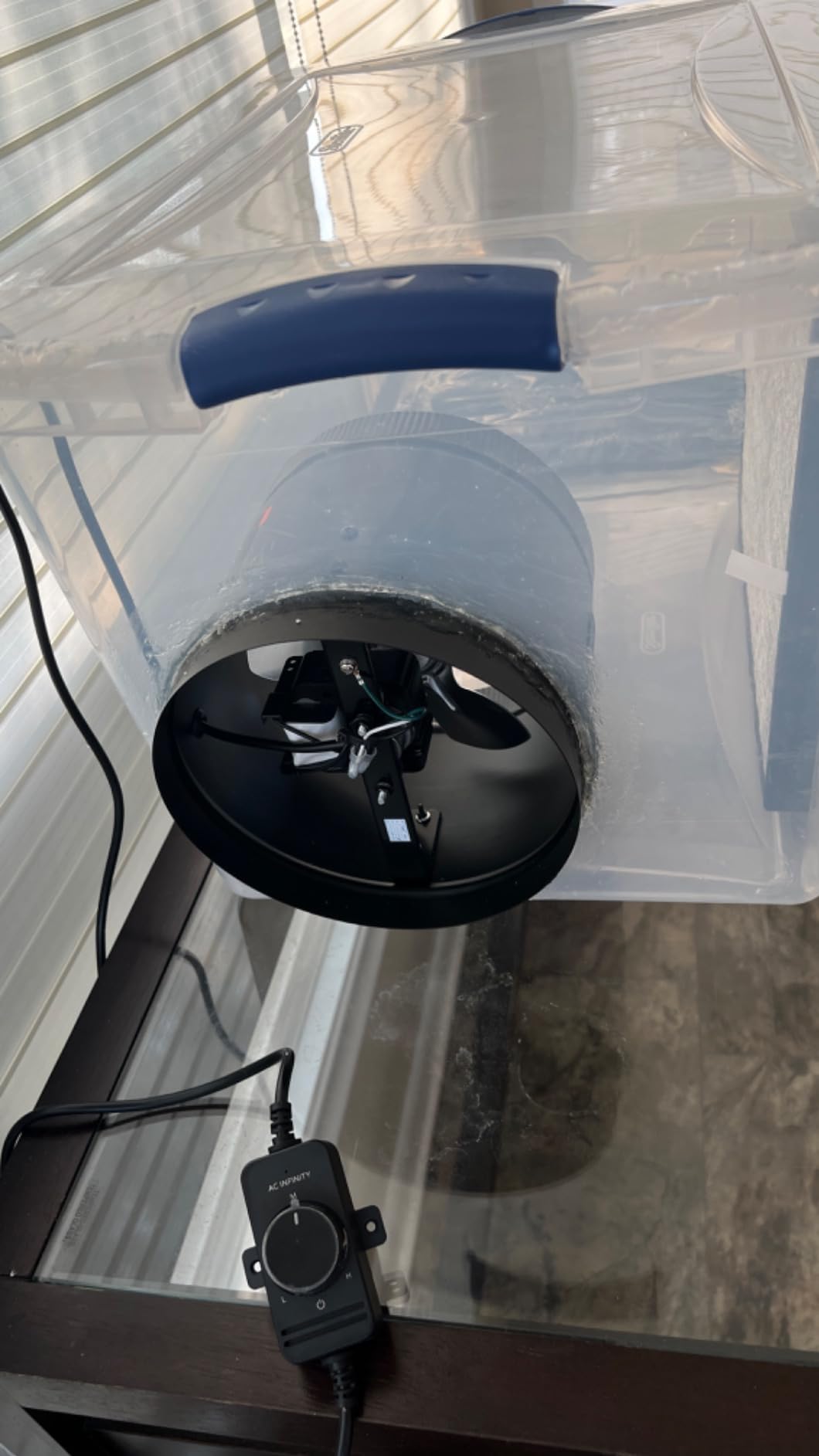 AC Infinity RAXIAL S8, Inline Booster Duct Fan 8” with Speed Controller. customer photo 2