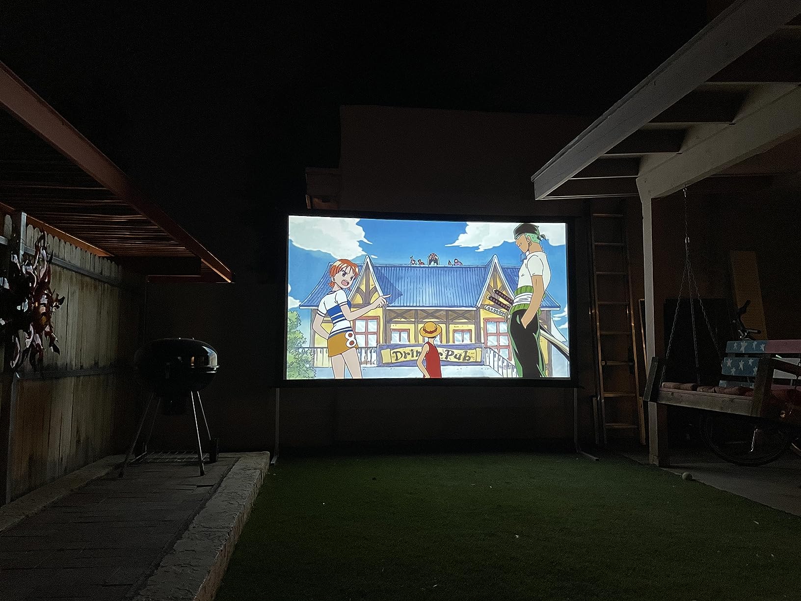 Rear Projector Screen 120inch,Outdoor Movie Screen with 3-Layers PVC customer photo 2