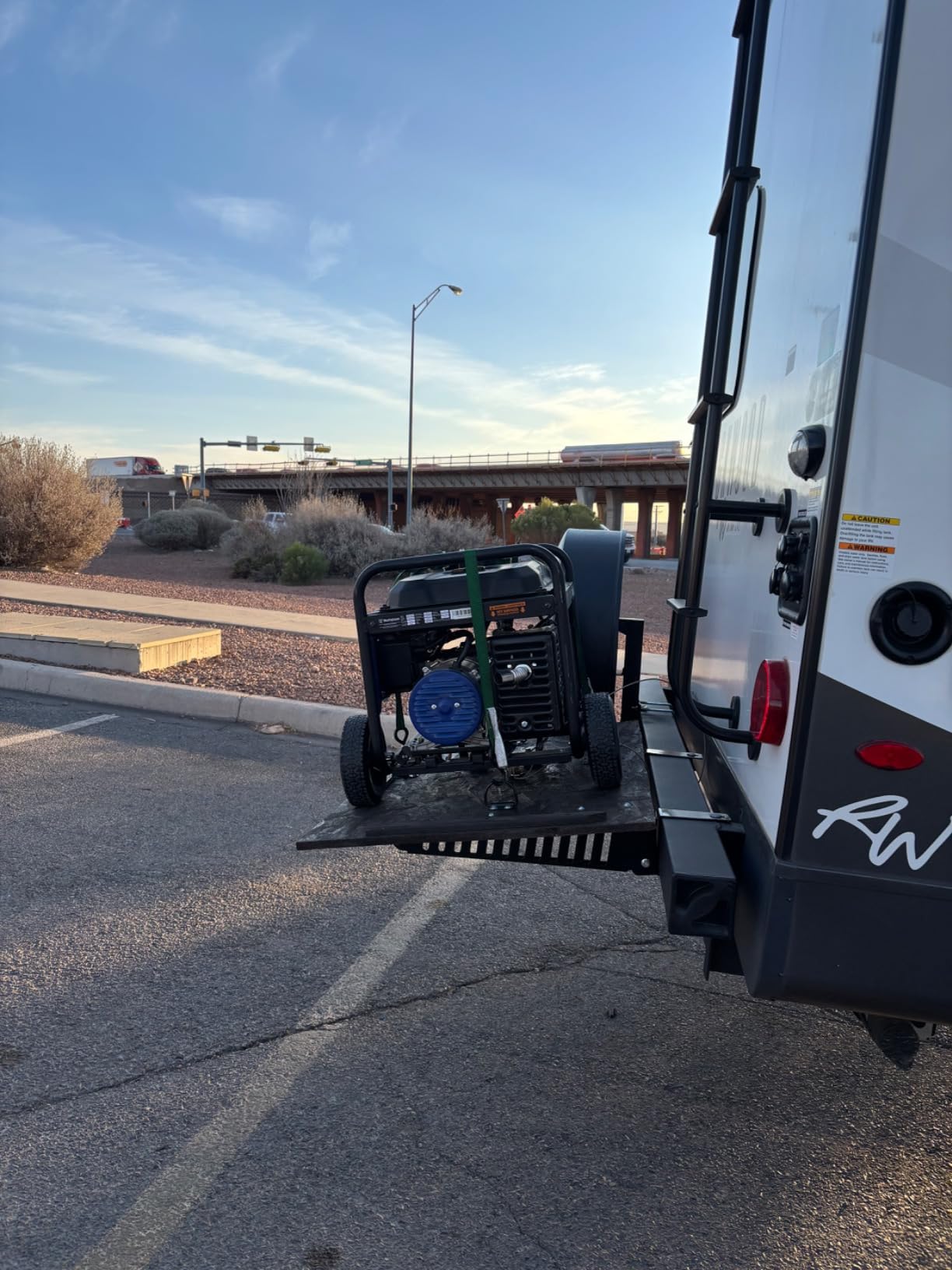 Quick Products QP-BMCSA RV Bumper-Mounted Cargo Support Arms - Includes Optional Adjustable Brace customer photo 2