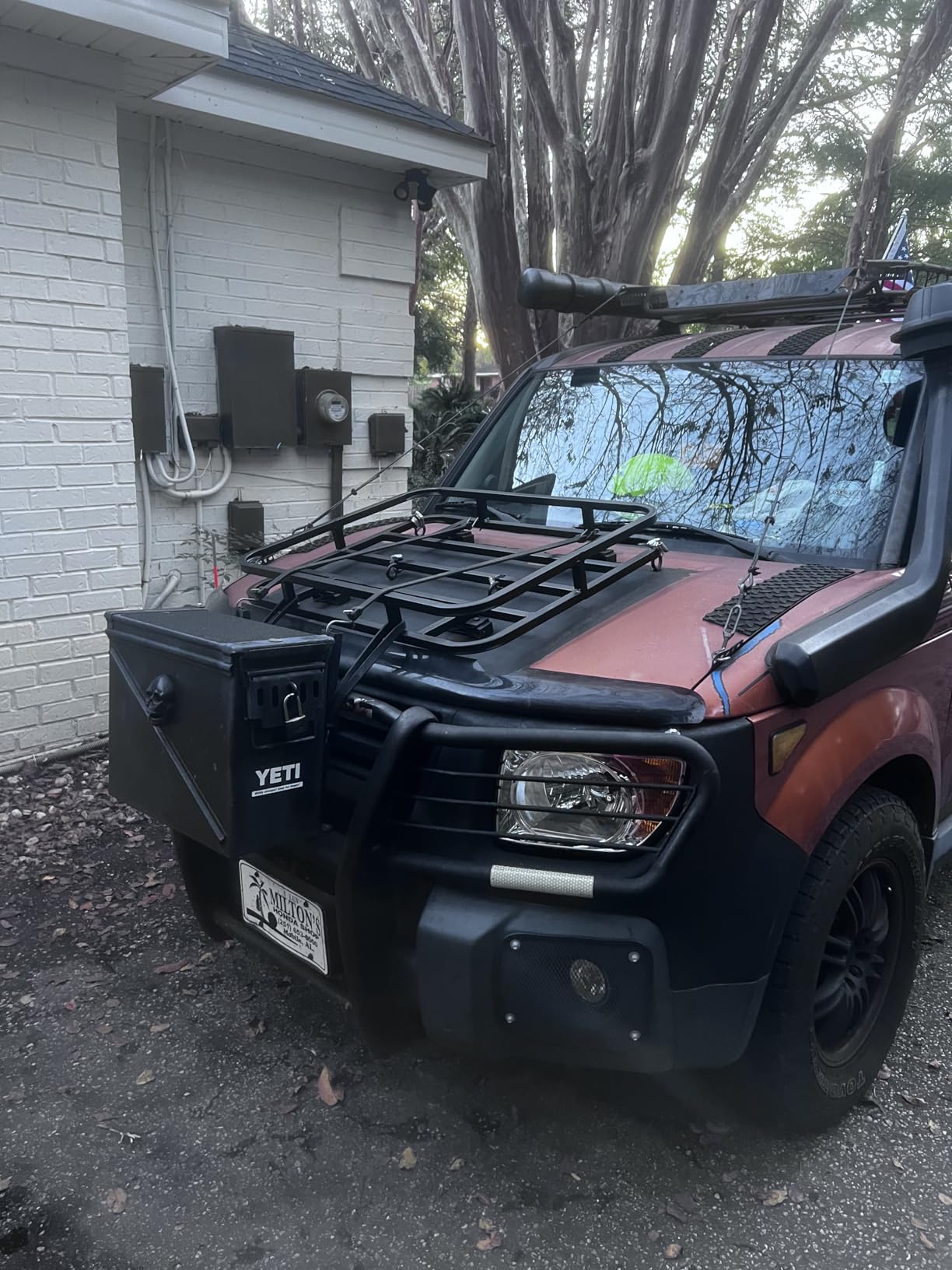 Eaz-Lift RV Bumper Mounted Cargo Carrier, Steel Hitch Rack for Coolers, Camping Equipment, & Gear, Fits 4