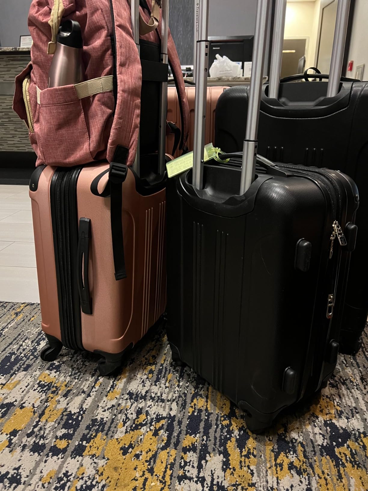 Travelers Club Midtown Hardside 4-Piece Luggage Travel Set, Tan customer photo 2