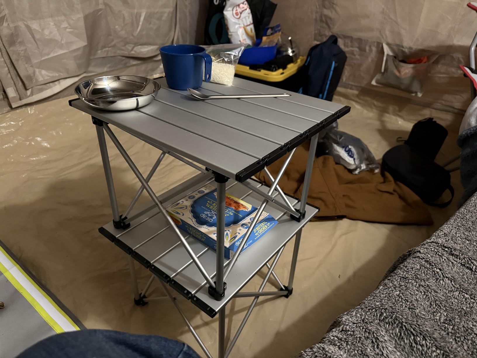 iClimb Ultralight Compact Camping Folding Table (Black - S) customer photo 1