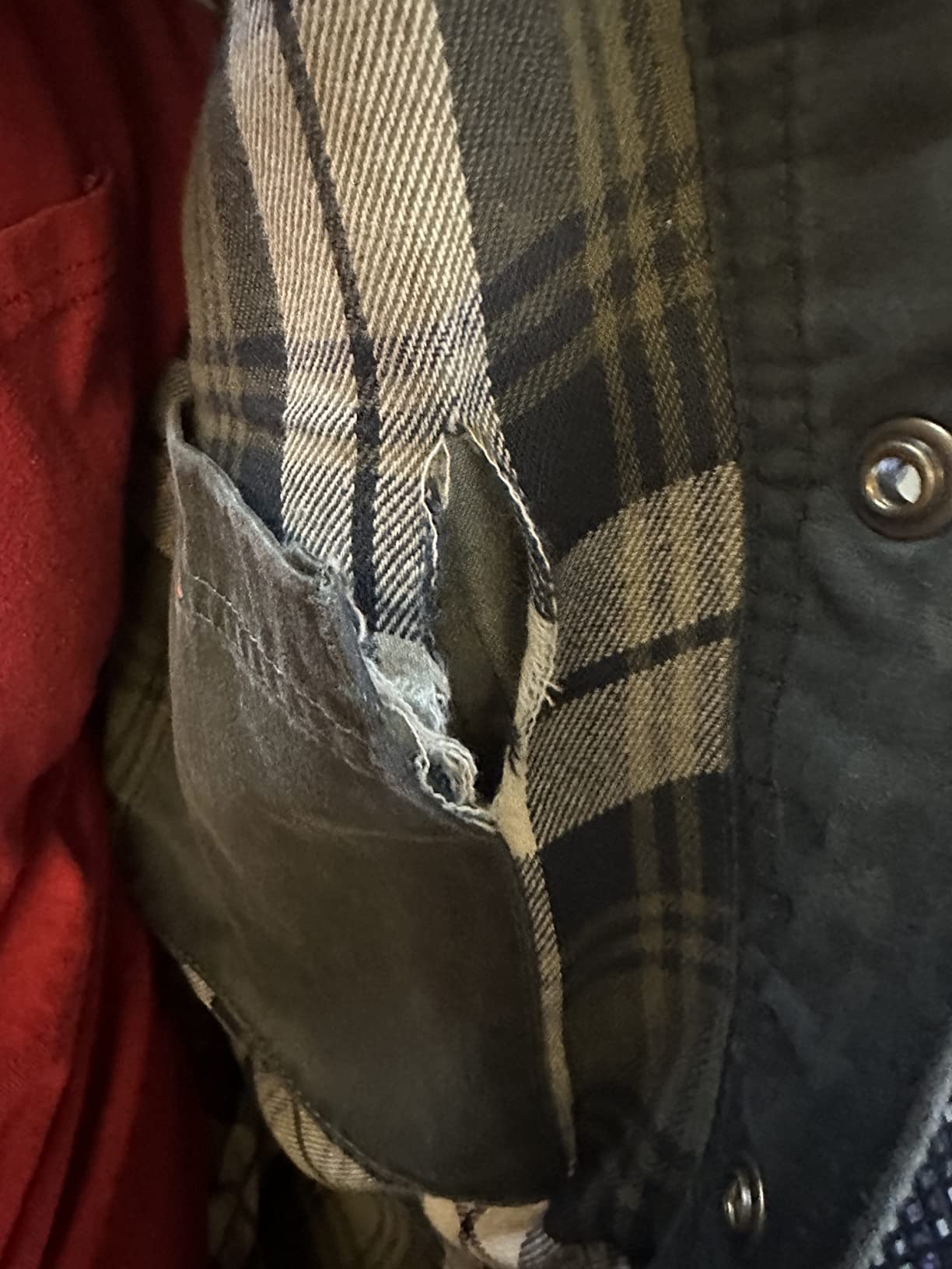 Legendary Whitetails Men's Flannel Lined Shirt Jacket Waxed Cotton Water Resistant customer photo 1
