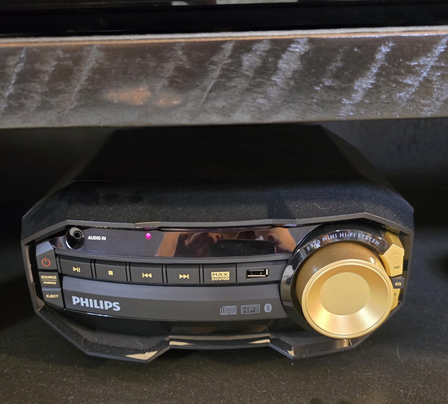 PHILIPS FX10 Bluetooth Stereo System for Home with CD Player , MP3, USB, FM Radio, Bass Reflex Speaker, 230 W, Remote Control Included customer photo 1
