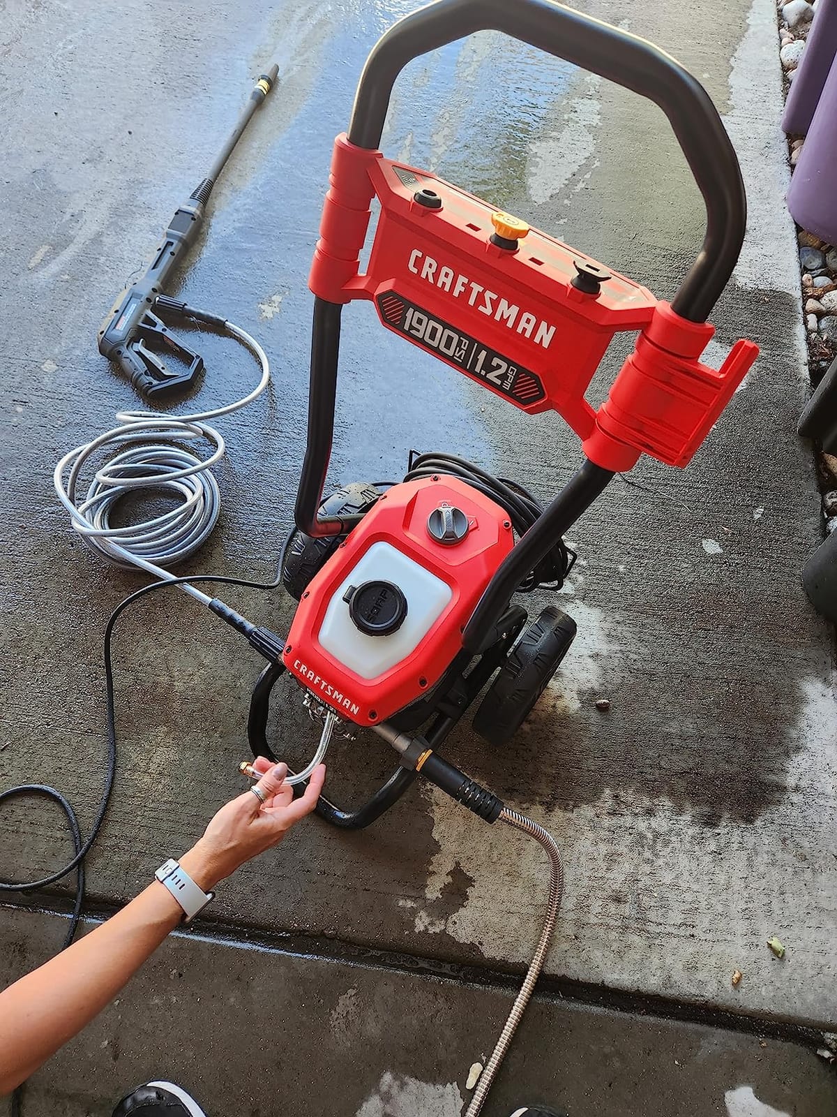 CRAFTSMAN Electric Pressure Washer, Cold Water, 1900 -PSI, 1.2-GPM, Corded (CMEPW1900) customer photo 1