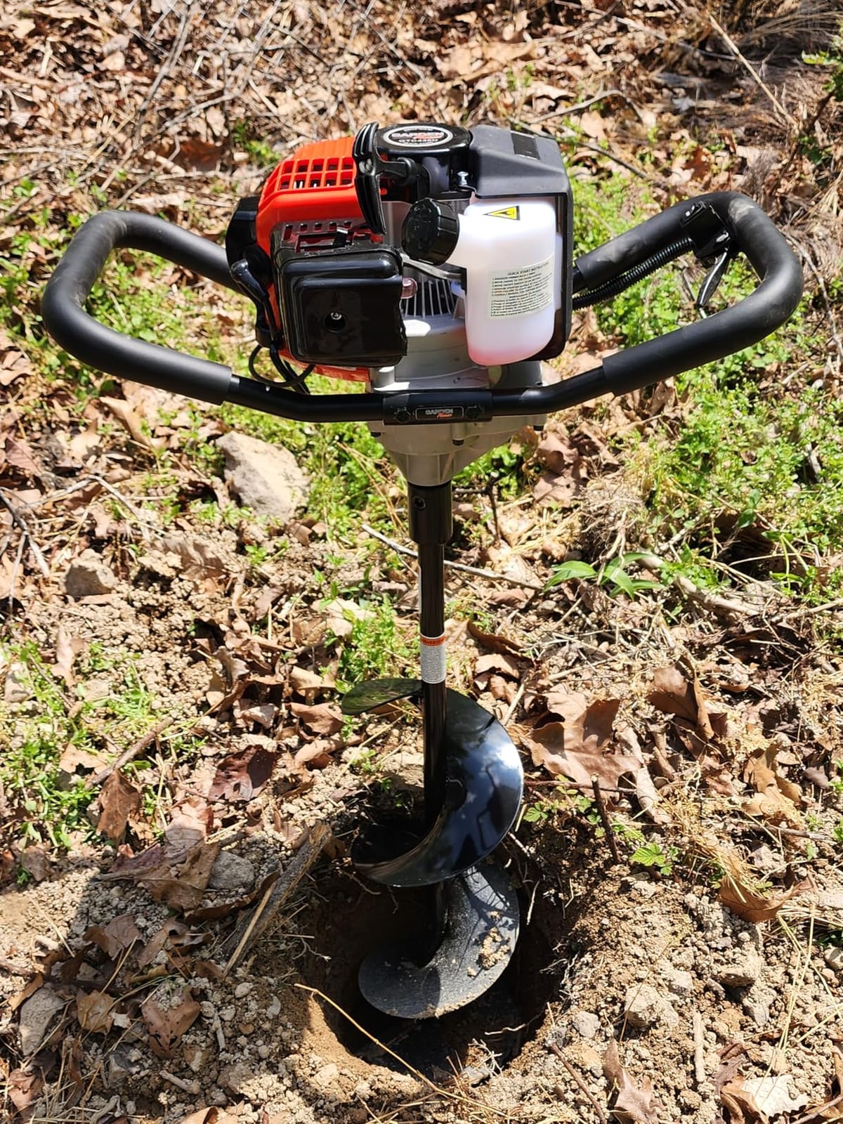GardenTrax Earth Auger Combo 43cc 2cycle Powerhead with 8 Inch Auger Drill Bit EPA Compliant Post Hole Digger customer photo 1