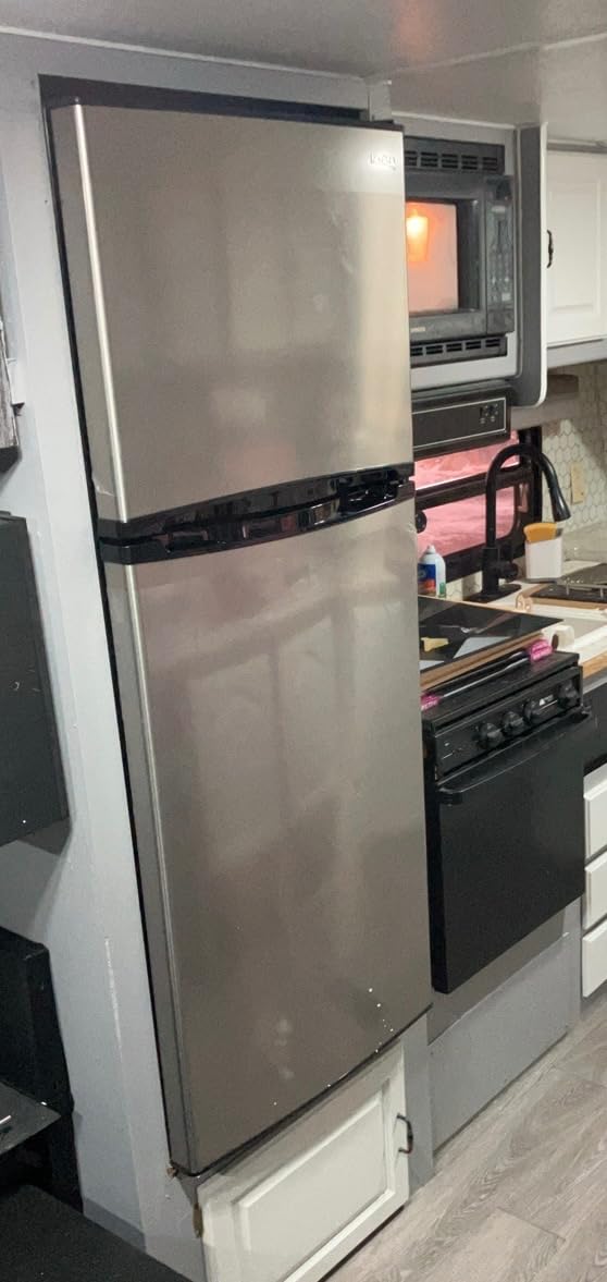 RecPro 10 Cu Ft 12V RV Refrigerator | Black | Frost-Free | Double Door customer photo 2