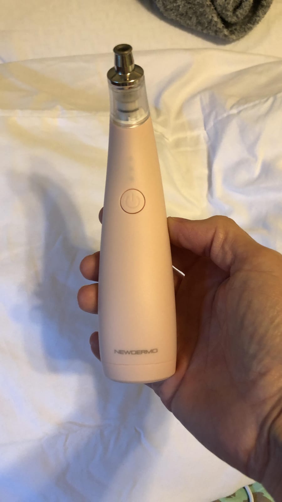 NEWDERMO 2-in-1 Microdermabrasion Machine for Facial(Pink) | Diamond Microdermabrasion Device USB Rechargeable - Advanced Home Facial Treatment Machine customer photo 2