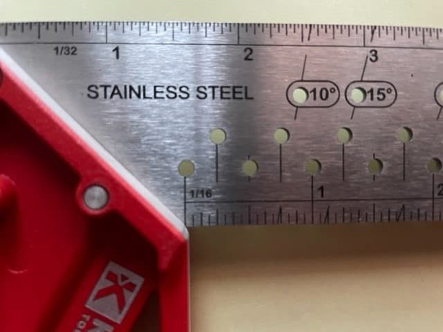 Kapro - 353 Professional Ledge-It Try & Mitre Square - For Leveling and Measuring - Features Stainless Steel Blade, Retractable Ledge, and Etched Ruler Markings - 8 Inch customer photo 1