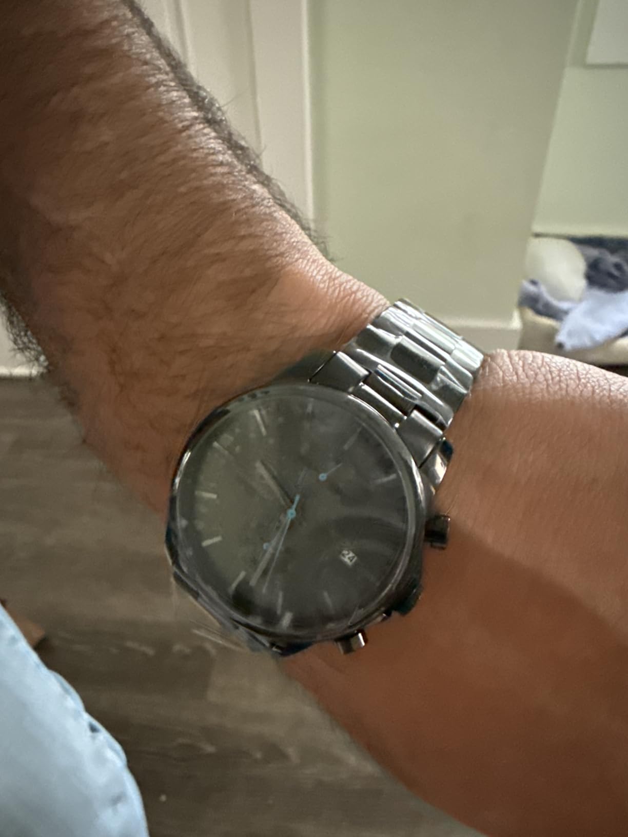 GOLDEN HOUR Fashion Business Mens Watches with Stainless Steel Waterproof Chronograph Quartz Watch for Men, Auto Date customer photo 2