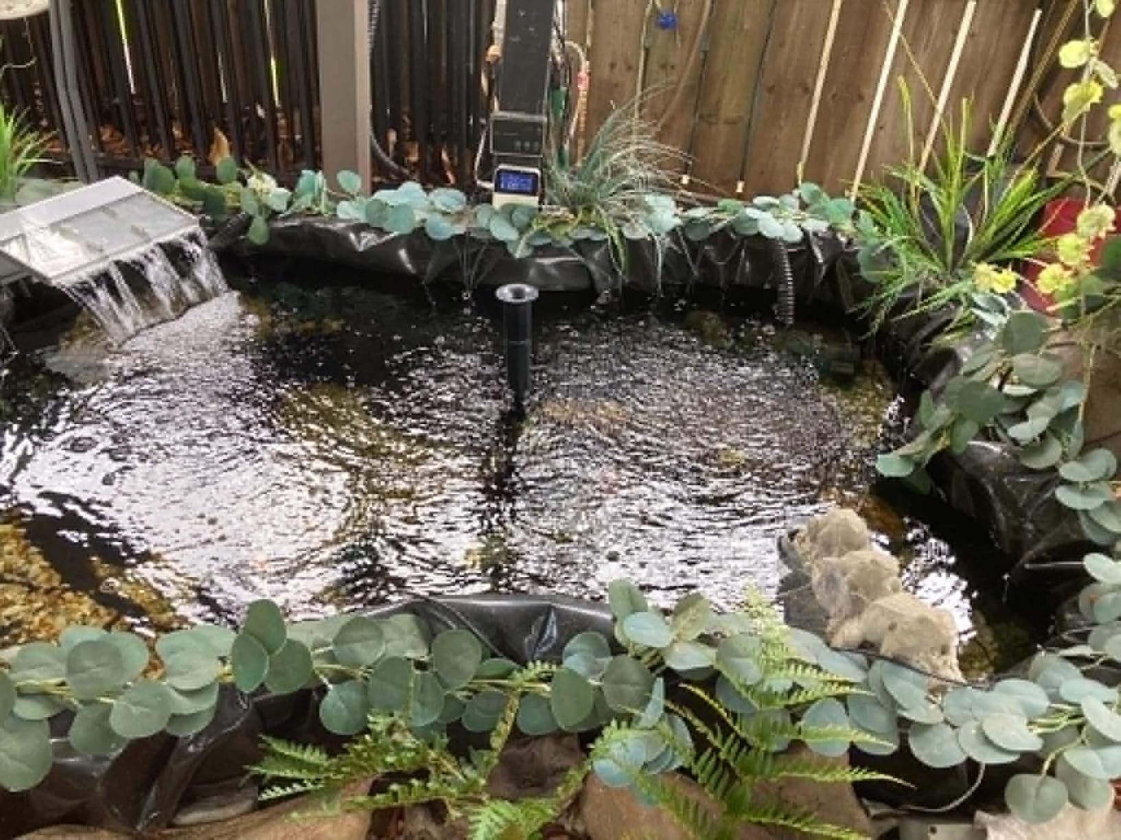 UWIOFF Pond Liner, 20 Mil HDPE Pond Liners for Outdoor Ponds, 10 x 13 FT customer photo 1