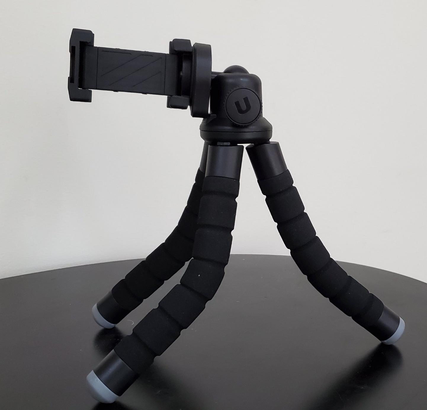 Ubeesize Phone Tripod, Portable and Flexible Tripods with Wireless Remote and Clip, Cell Phone Tripode Stand for Video Recording customer photo 1