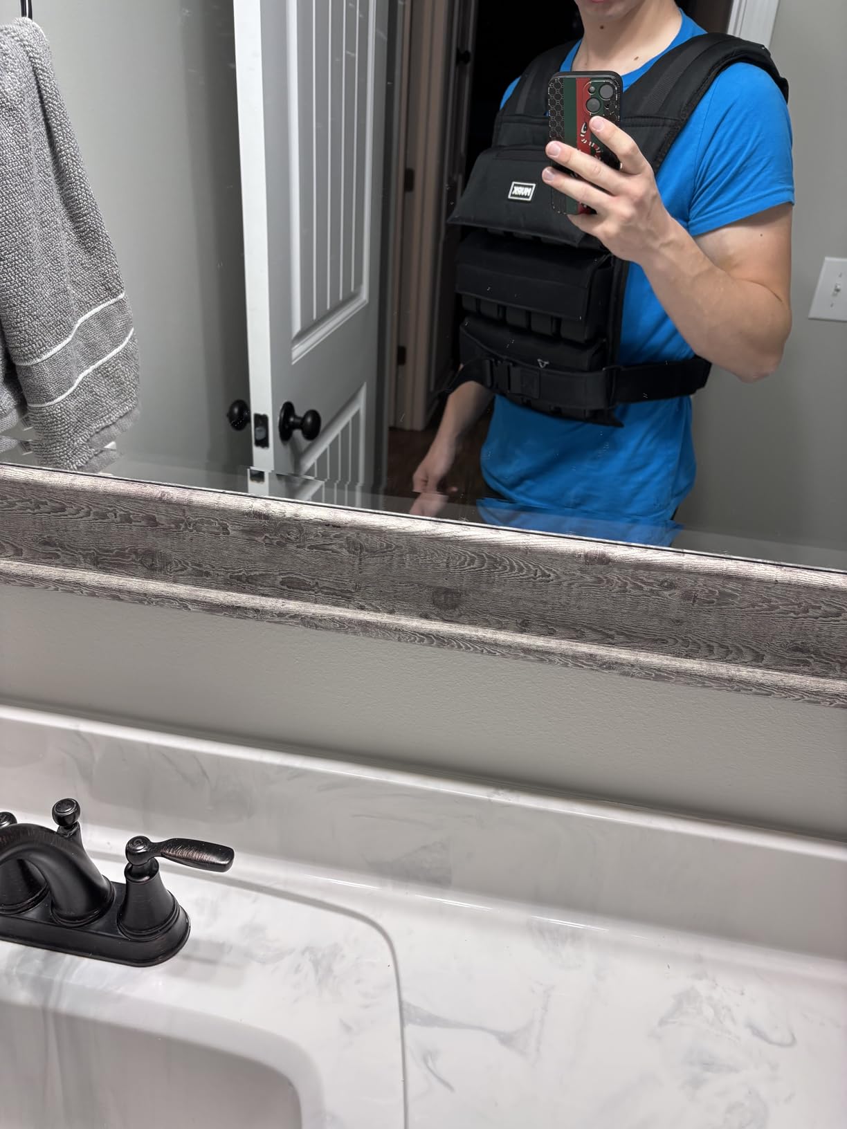 MVRK Weighted Vest Men 15lbs/25lbs/35lbs/45lbs/65lbs/100lbs - No-Bounce Adjustable Heavy Duty Rucking & Strength Training Vest with Removable Iron Weights for Calisthenics, HIIT, Hydrox customer photo 2