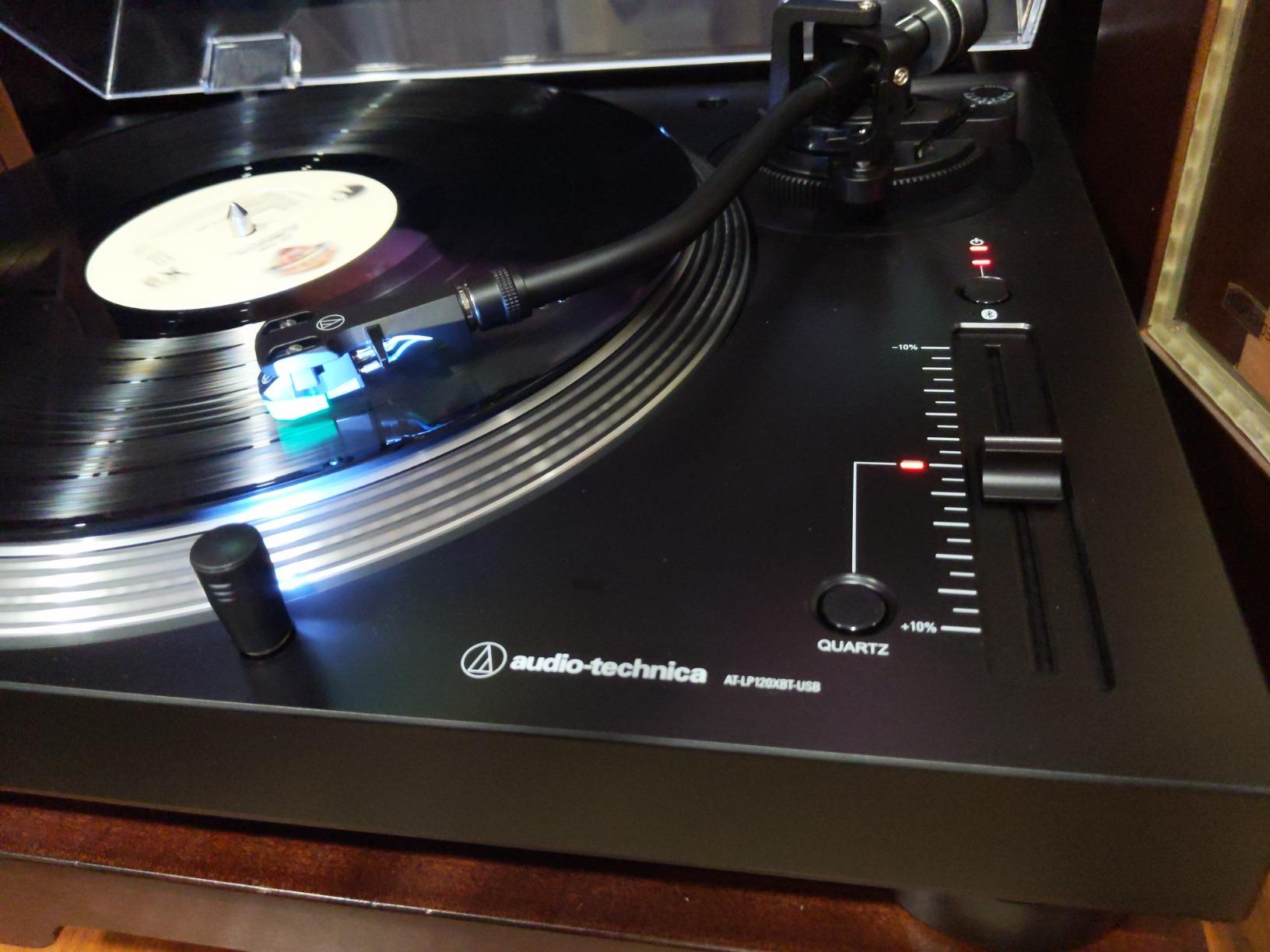 Audio-Technica AT-LP120XBT-USB-BK Wireless Direct-Drive Turntable (Analog, Wireless & USB), Fully Manual, 3 Speed, Convert Vinyl to Digital, Built-in Pre-Amp, Black customer photo 1