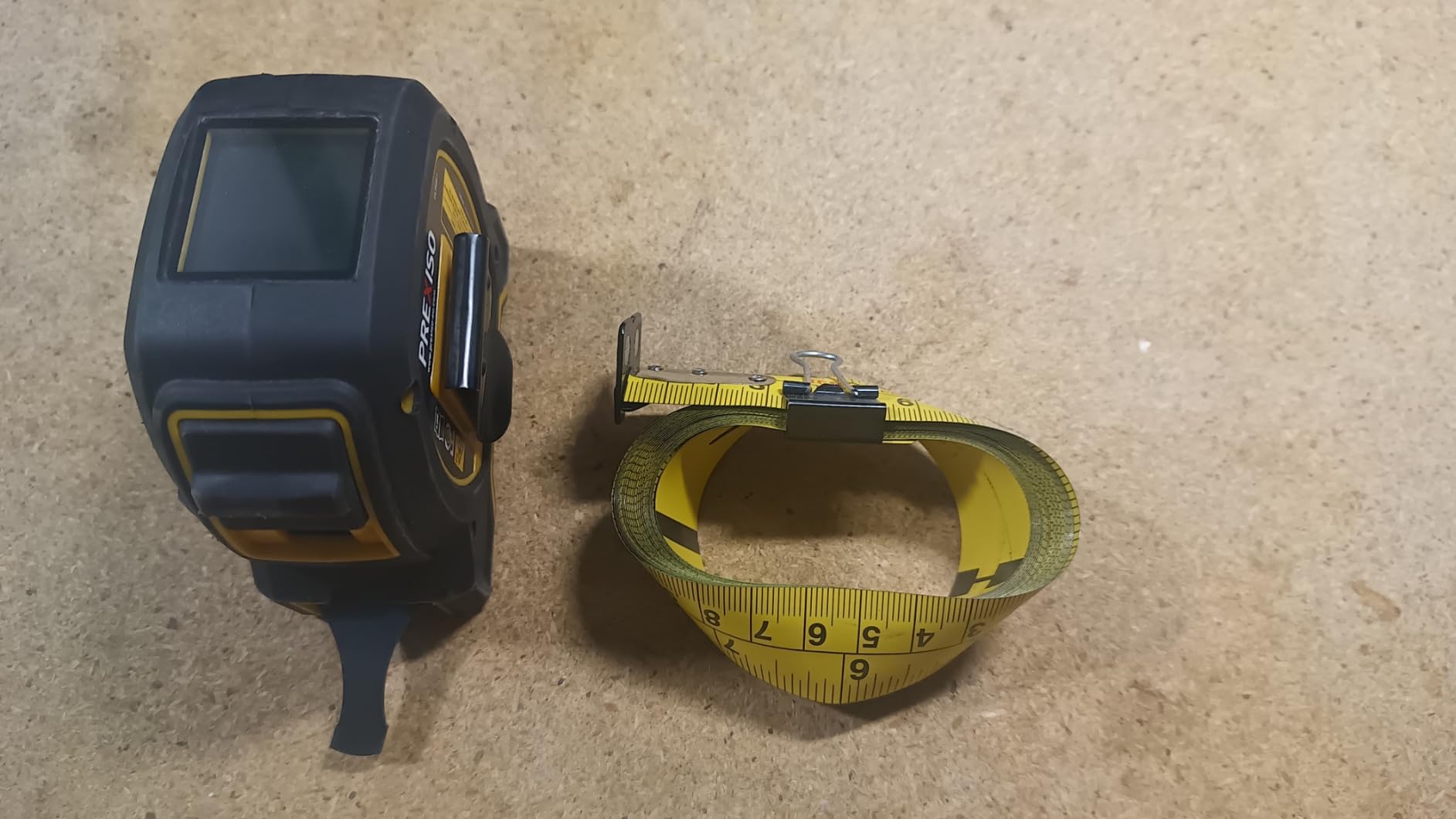 PREXISO 2-in-1 Laser Tape Measure 135Ft Rechargeable Laser Measurement Tool customer photo 1