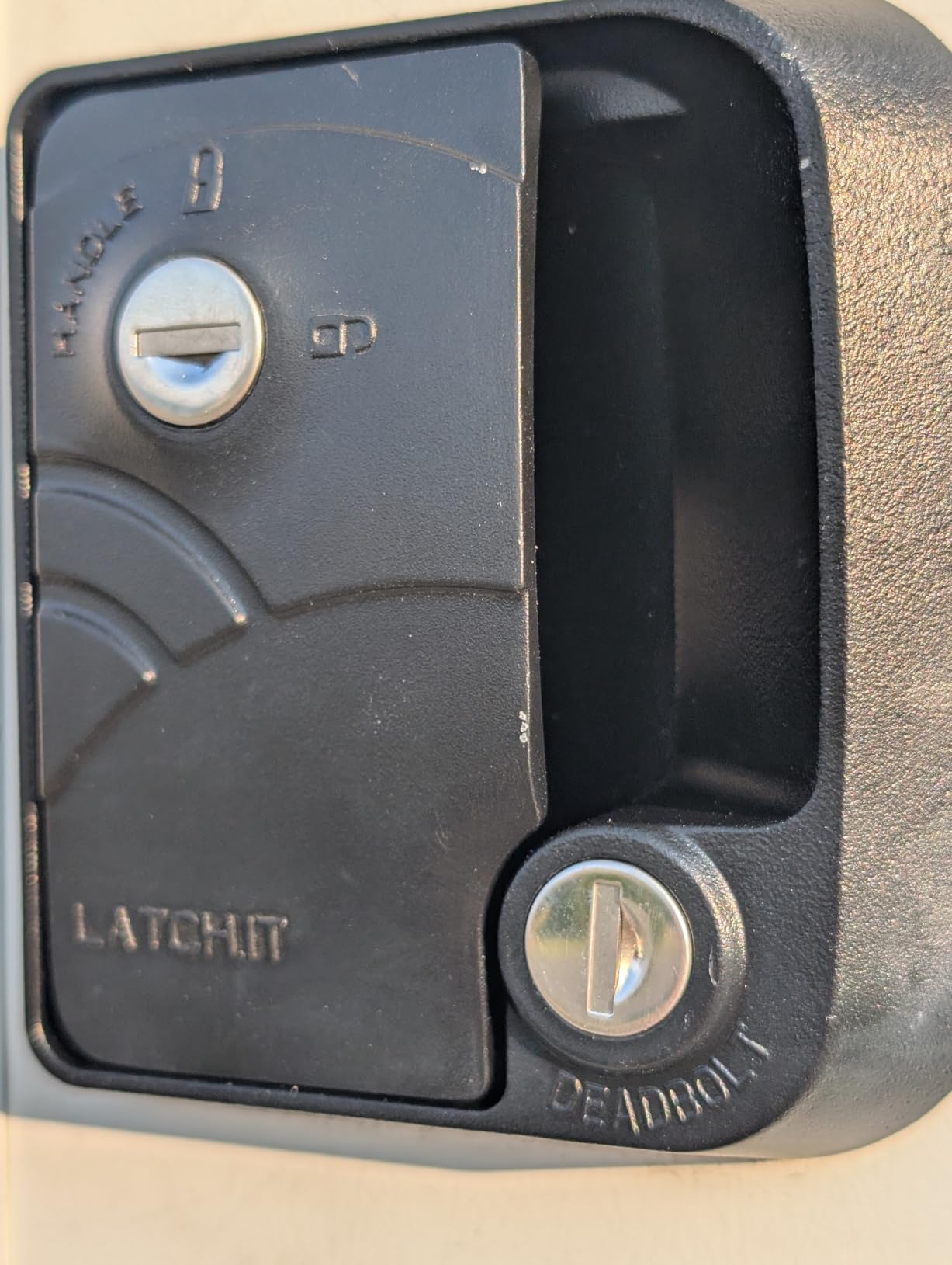 LATCH.IT Black RV Door Lock Replacement | Fits 2.75