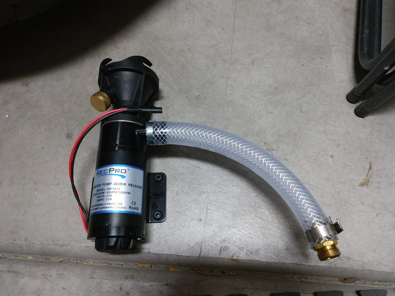 RecPro RV 12 Volt Macerator Pump | Portable 12GPM Sewage Waste Grinder | Dump Pump with Flexible Impeller for RVs, Motorhomes, and Campers customer photo 1