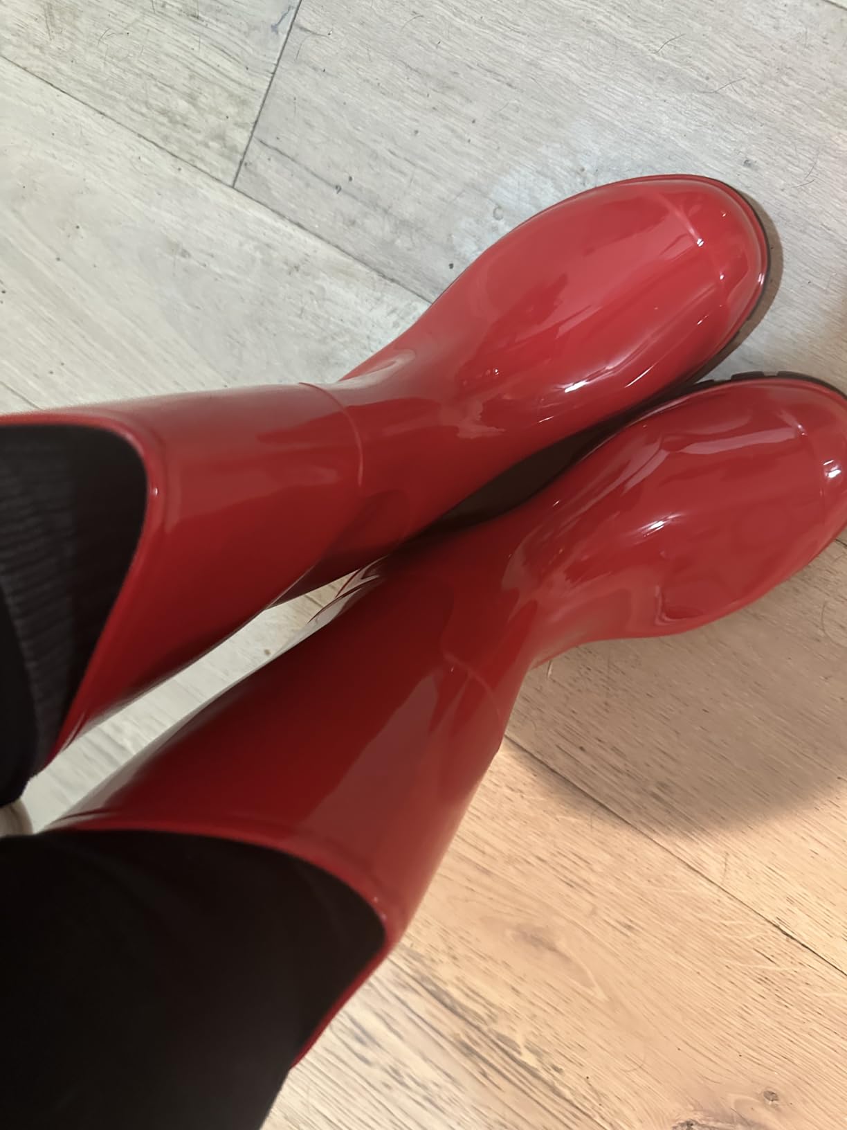 Asgard Women's Mid Calf Rain Boots Printed Waterproof Rubber Boots Short Garden Shose customer photo 1