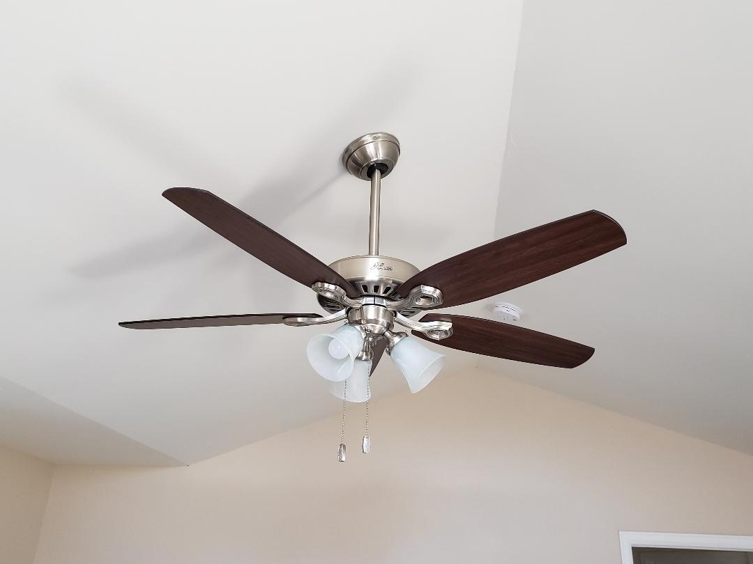 Hunter Builder Plus, Indoor, Ceiling Fan, Pull Chain, 52 inch, Matte Silver customer photo 1